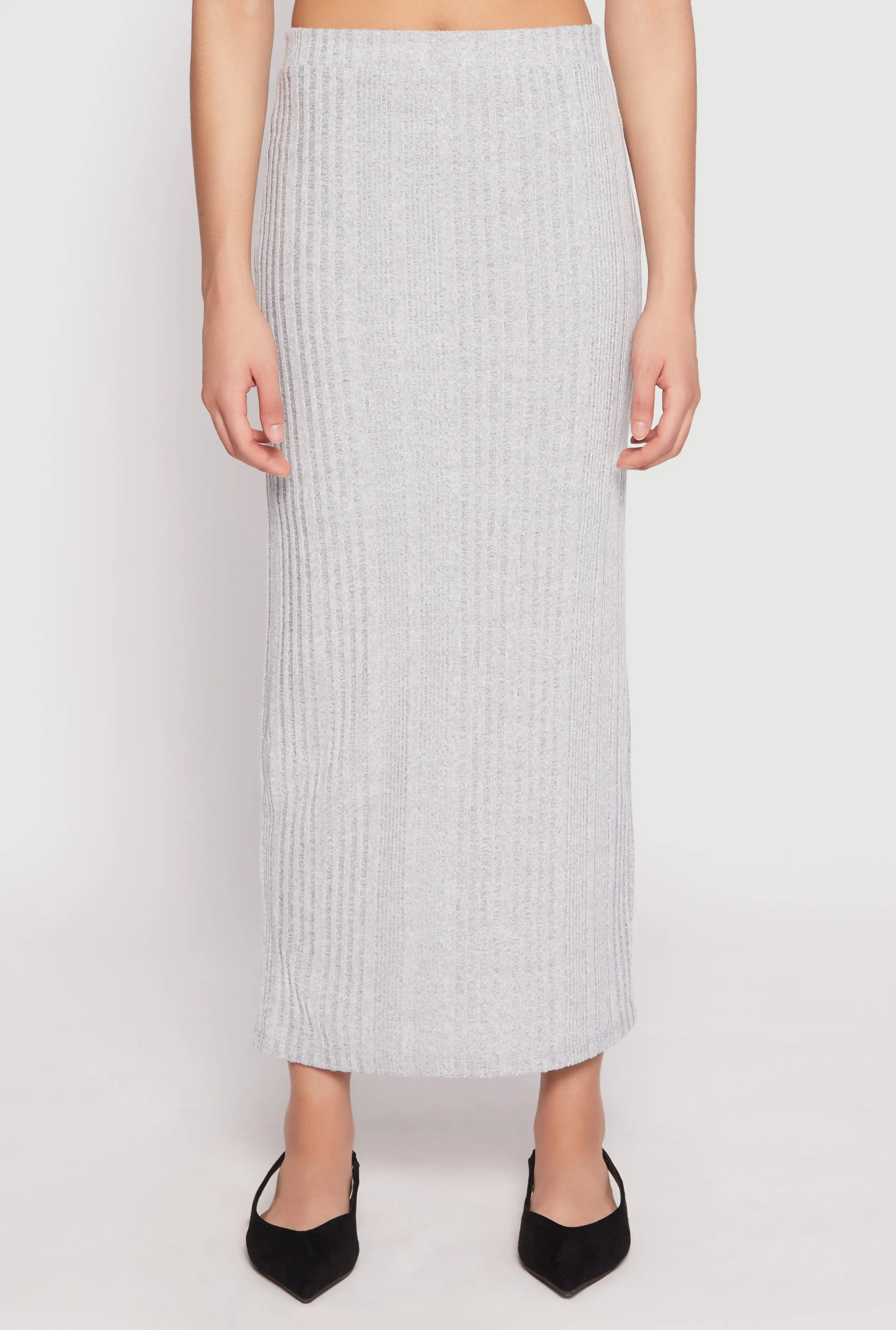 Bold Print Almost Famous Brushed Knit Maxi Skirt