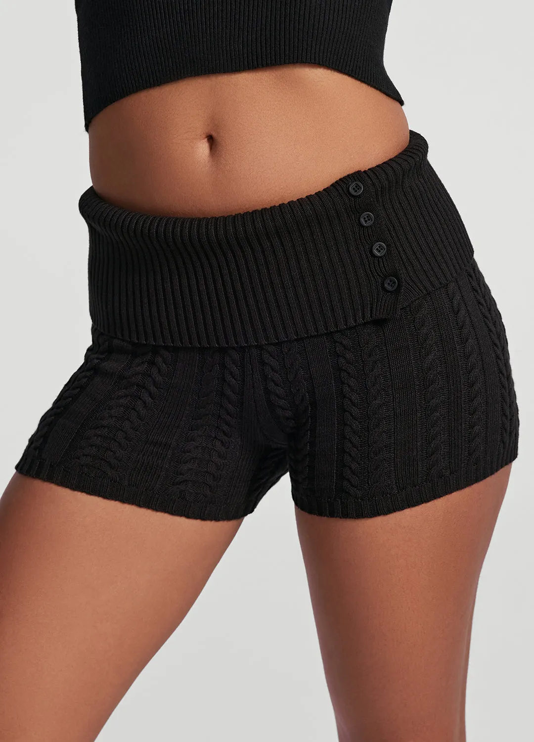 Cable Knit Micro Shorts Ventilated Back Panels Ultra Lightweight Build
