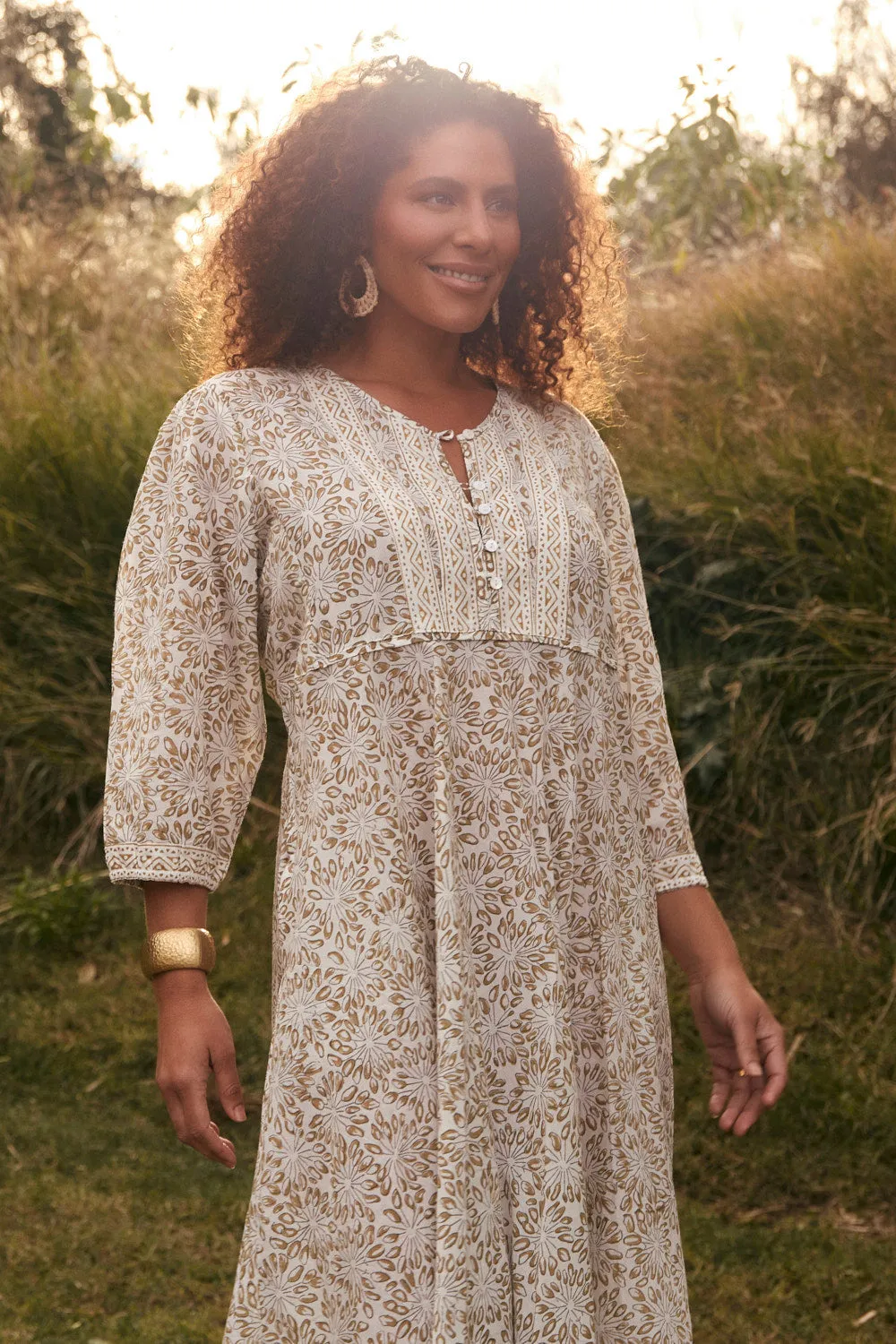 Sage Green Bonnie Umbrella Dress in Savanna