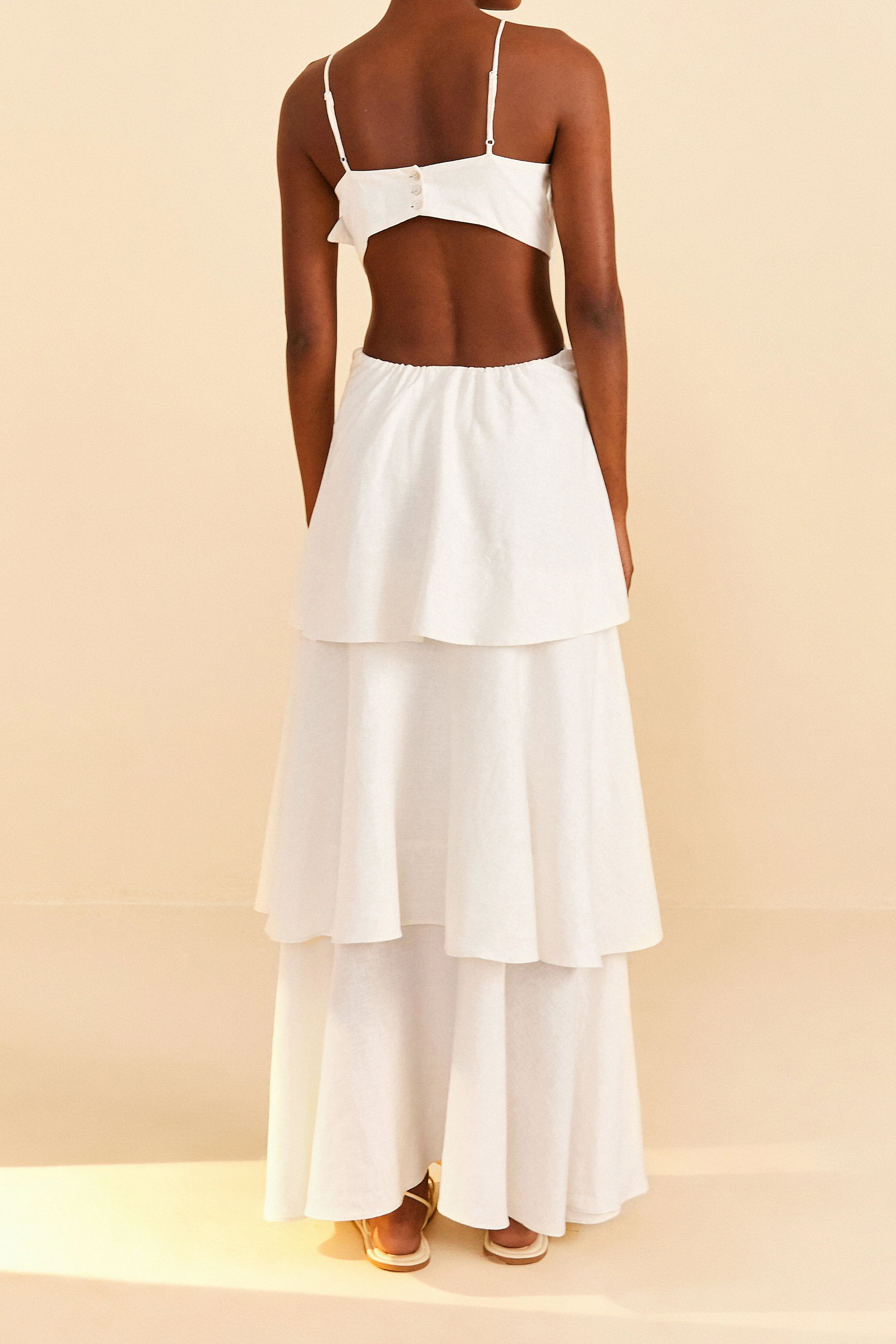 Pleat Glow The versatile nature of this maxi dress allows for a range of styling possibilities from casual to chic Off-White Flower Maxi Dress