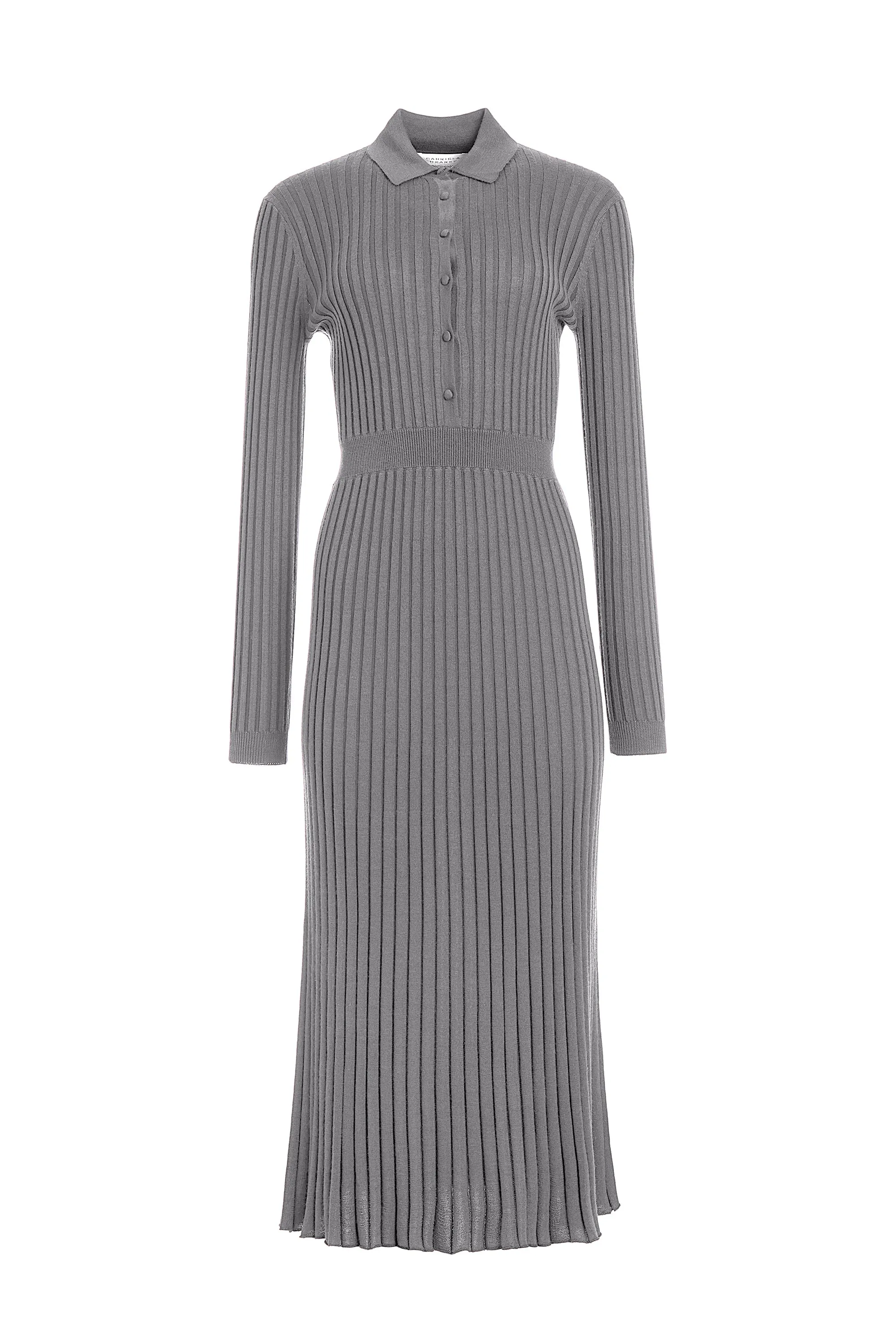 Calm Core Ardor Knit Maxi Dress in Heather Grey Cashmere Silk