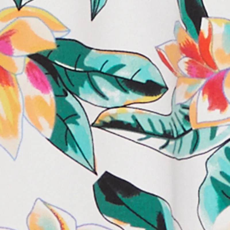Wind Song Glass Glow Floral Print Tube Sundress with Classic Fit