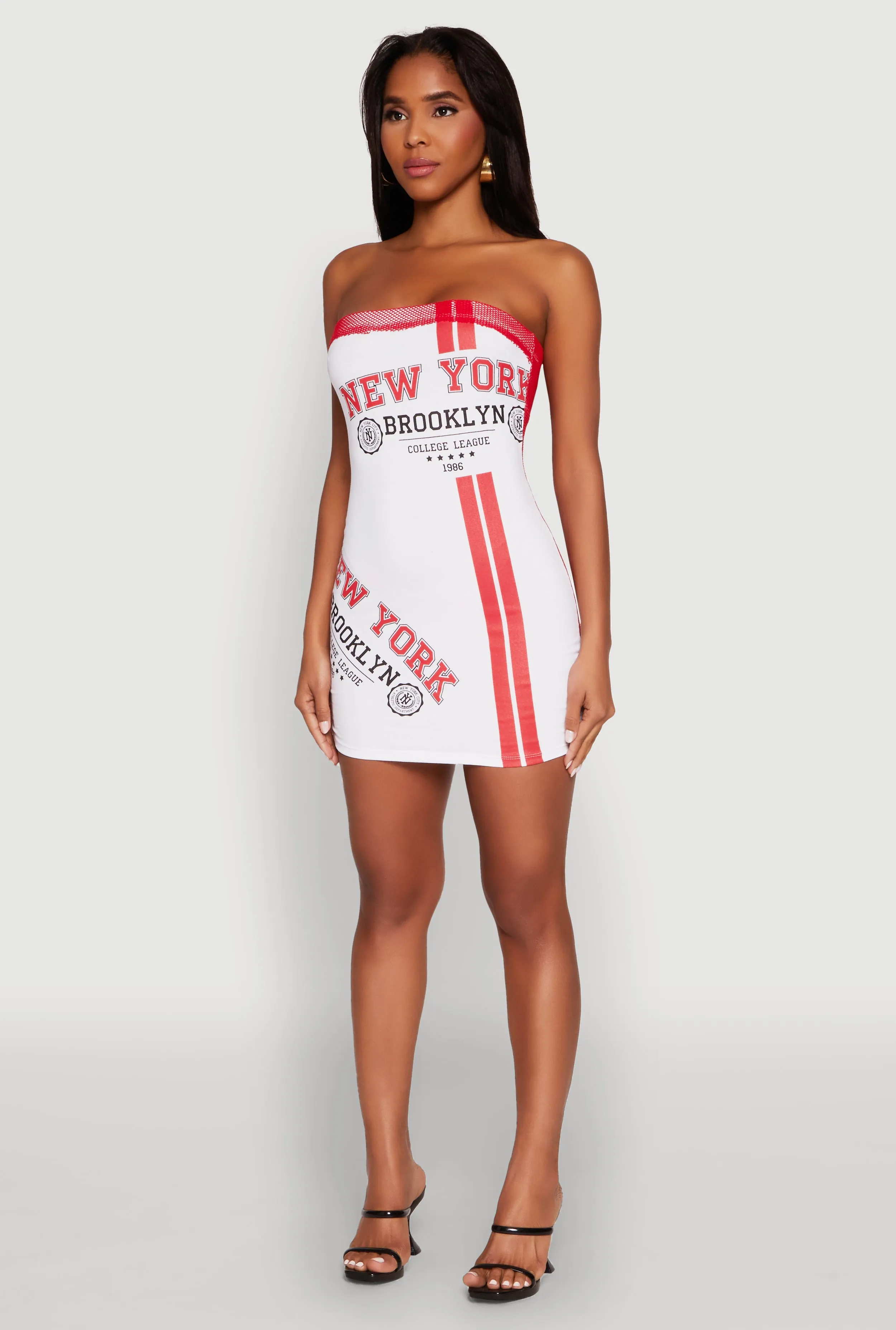 Show Edge Urban Soft NYC Brooklyn College 1986 Fishnet Tube Dress