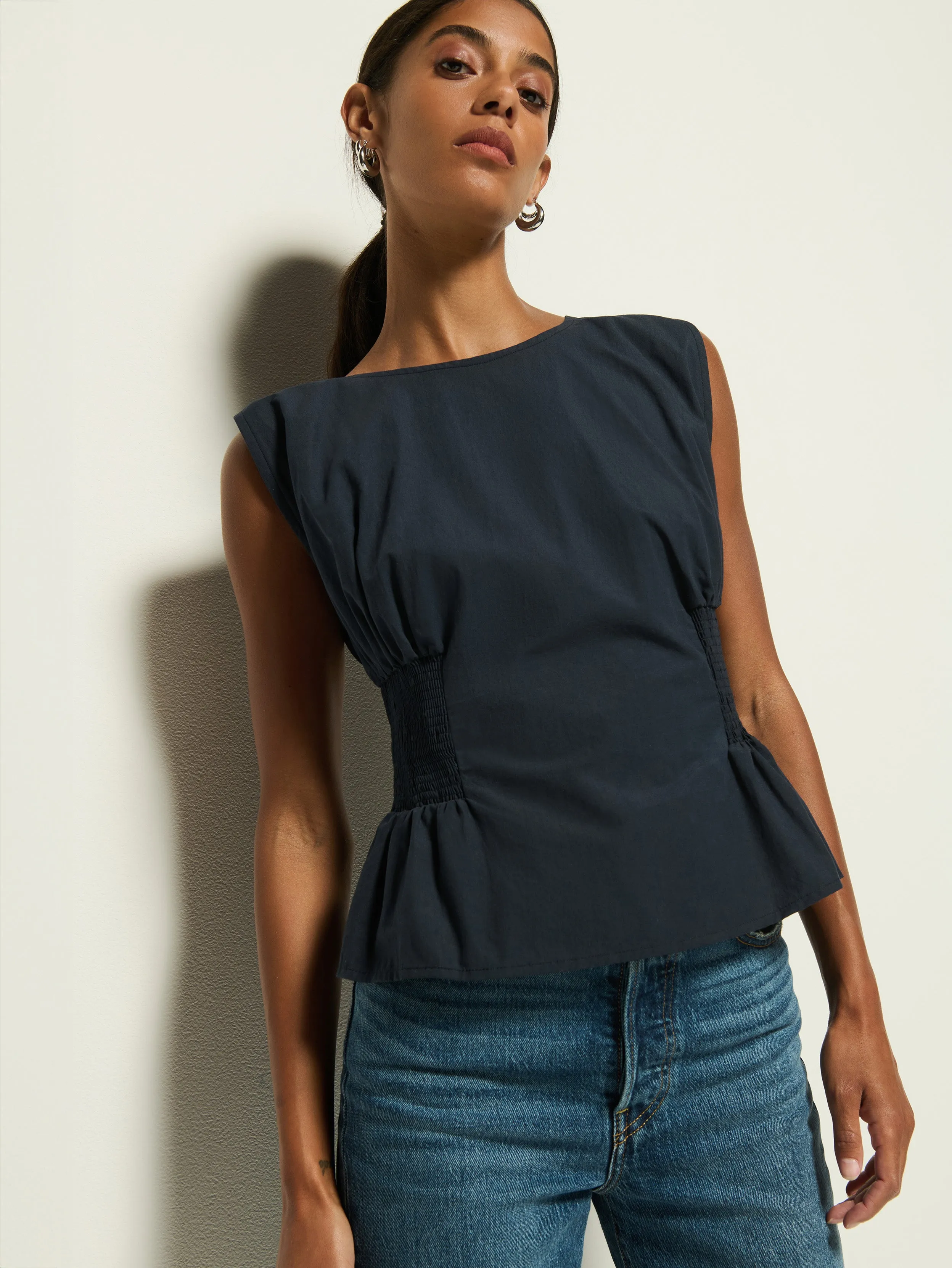 Lela Smocked Top ConvertibleStyle