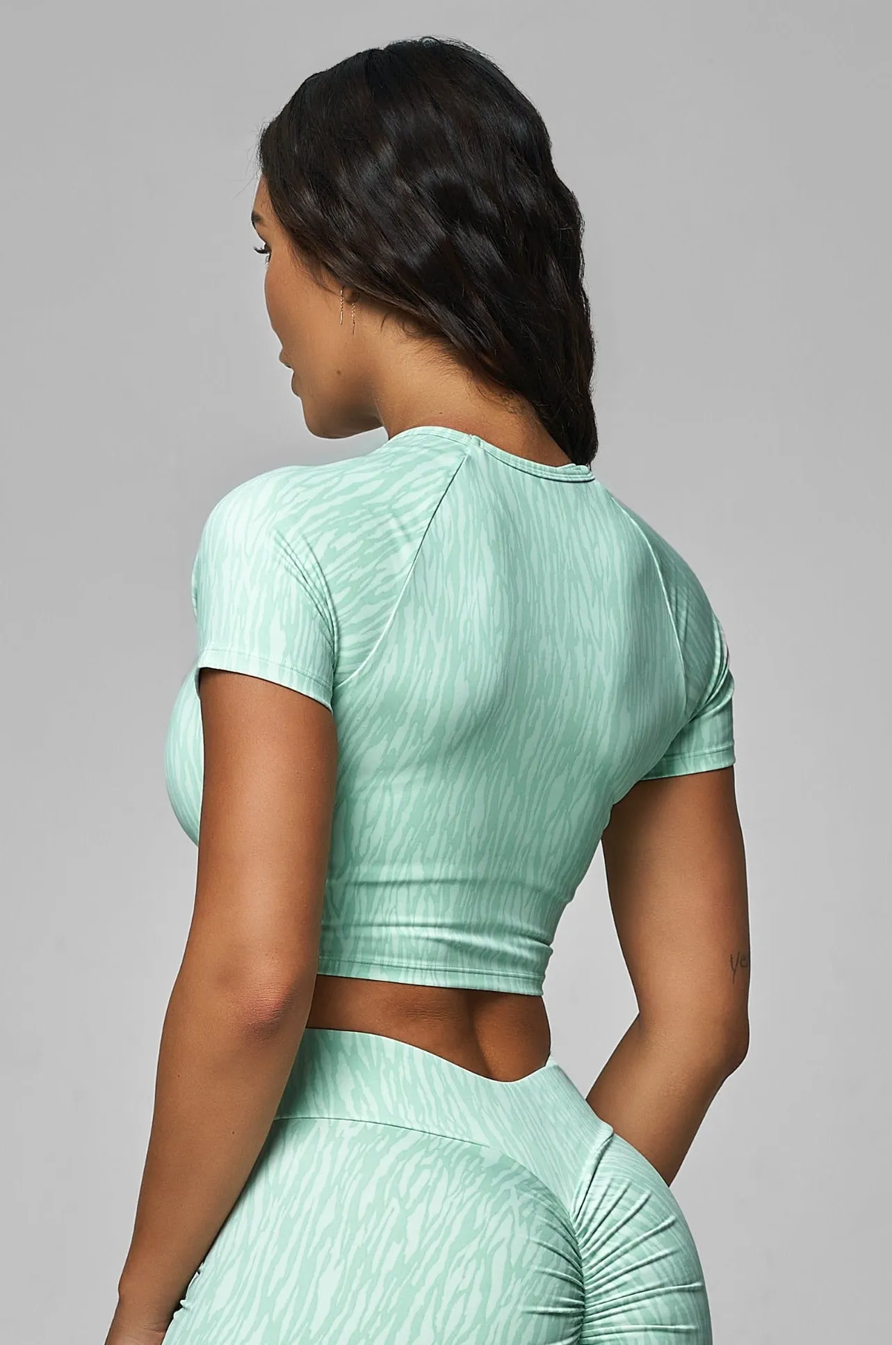 Mint Zebra T-Shirt Top Code Soul OdorResistant Material
