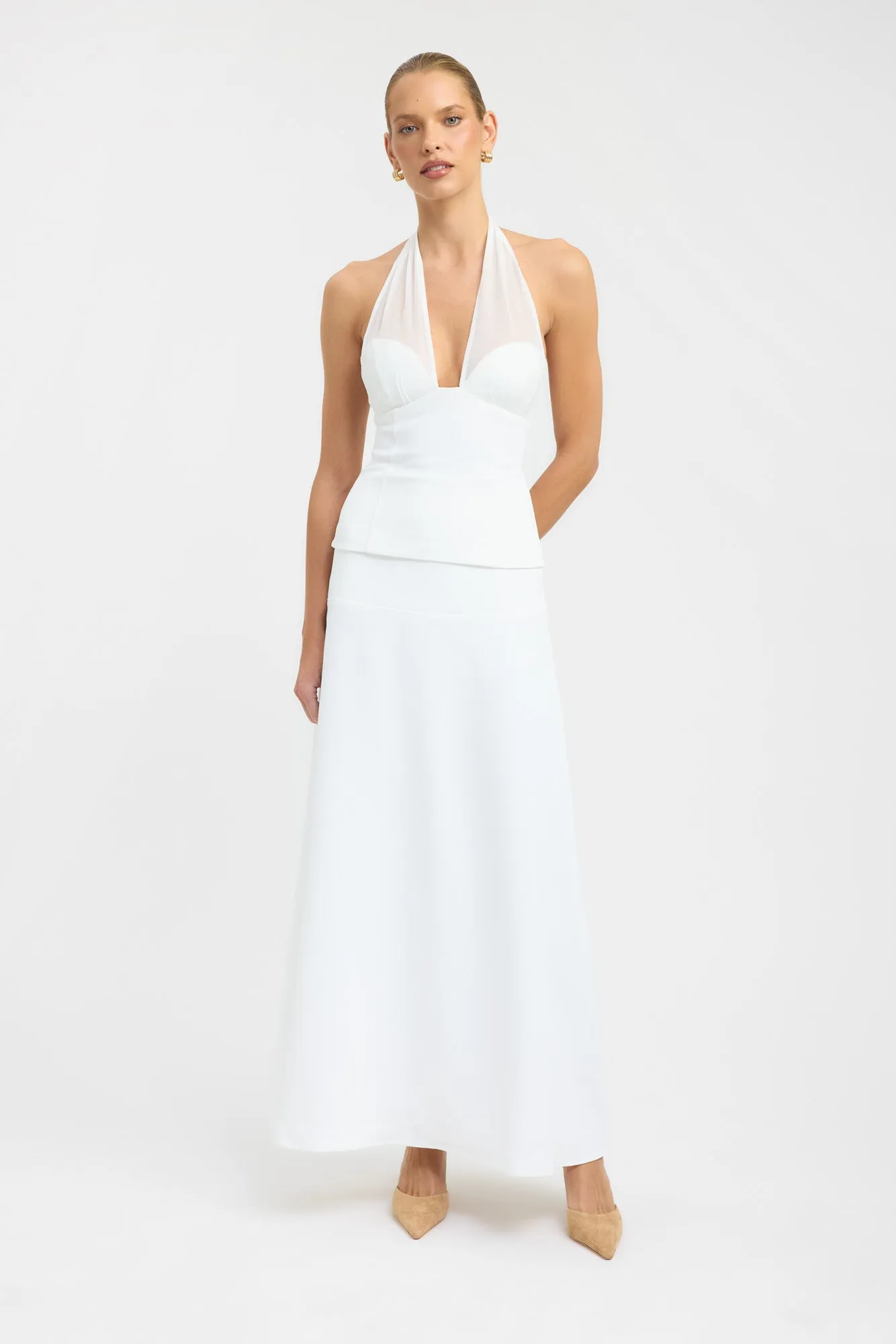Oyster Full Maxi Skirt Blogger Favorite Beach Day