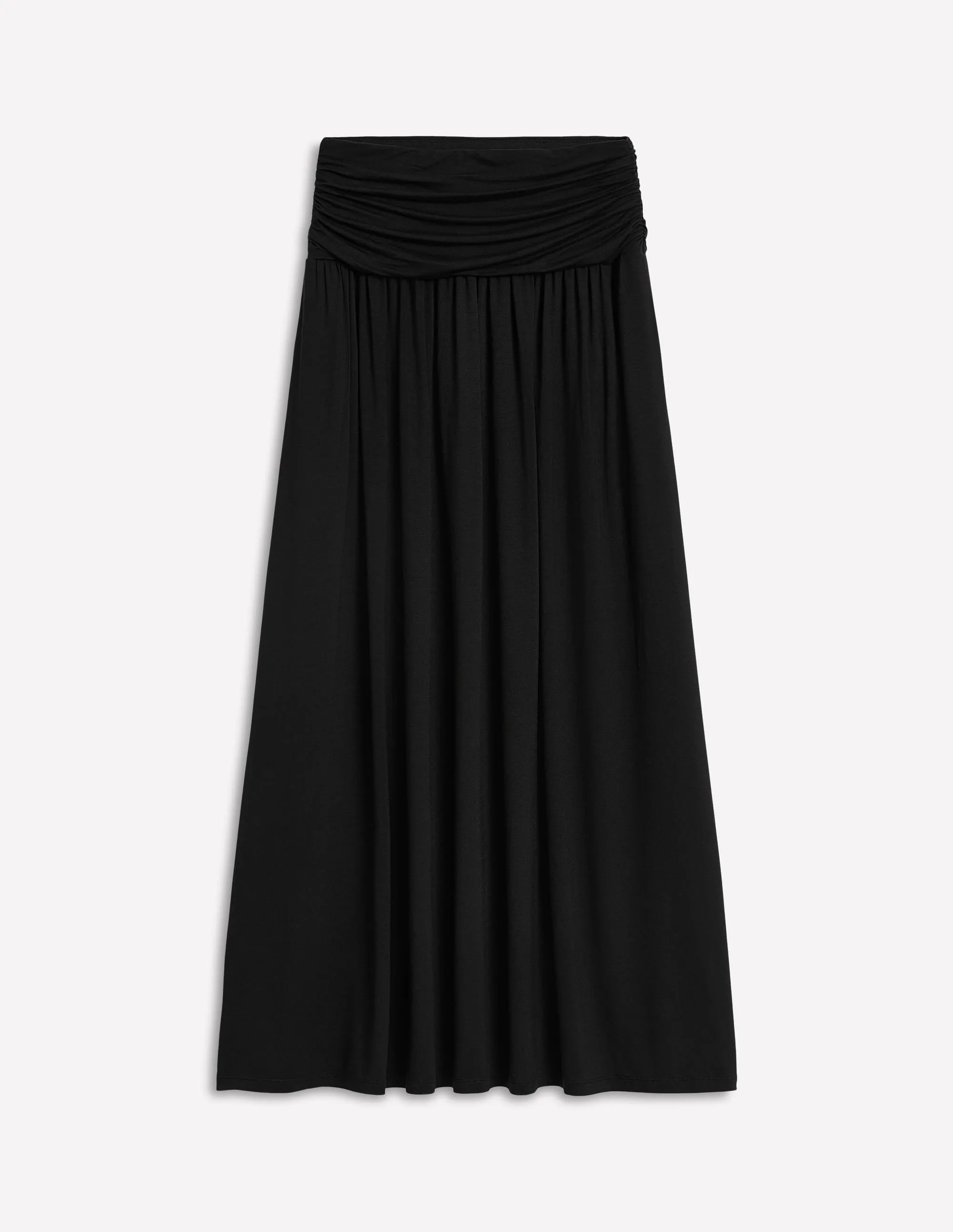 Vibrant color Plant Based Material Rosaline Jersey Skirt-Black