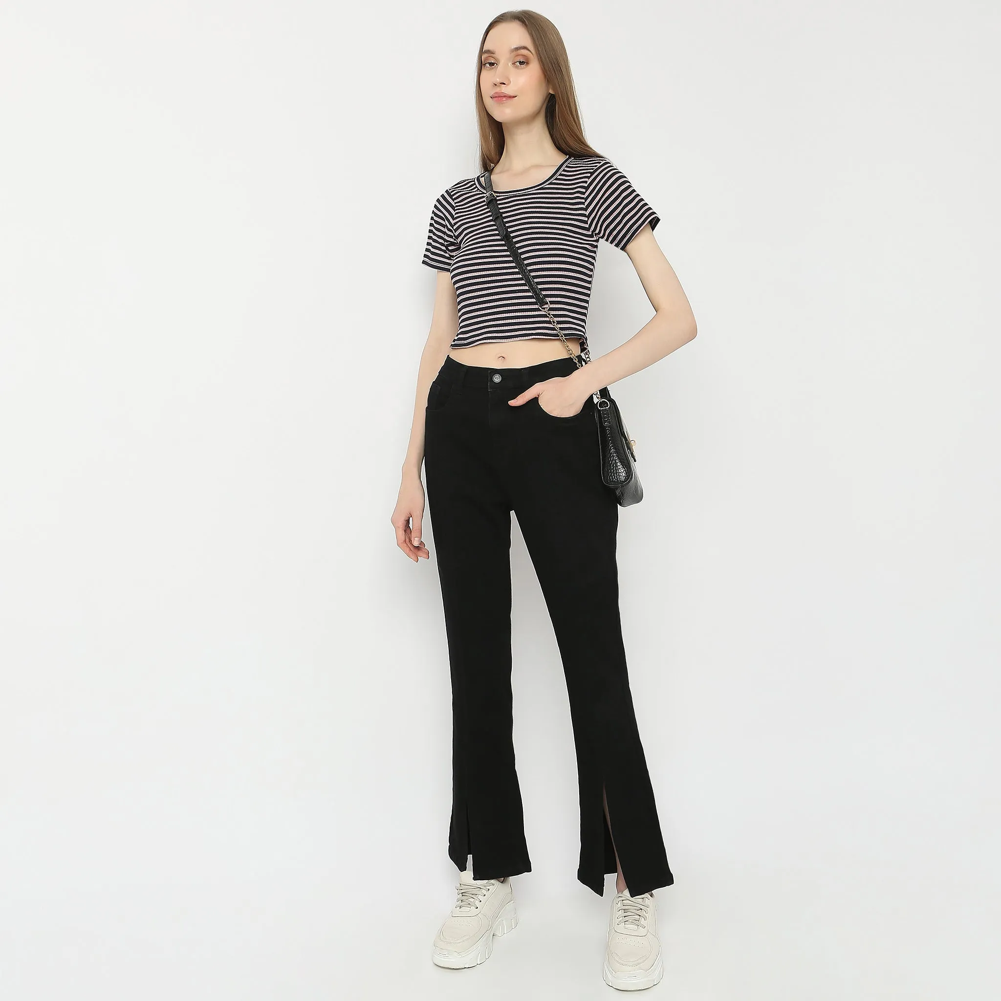 AntiStatic Lining Boot Cut High Rise Jeans