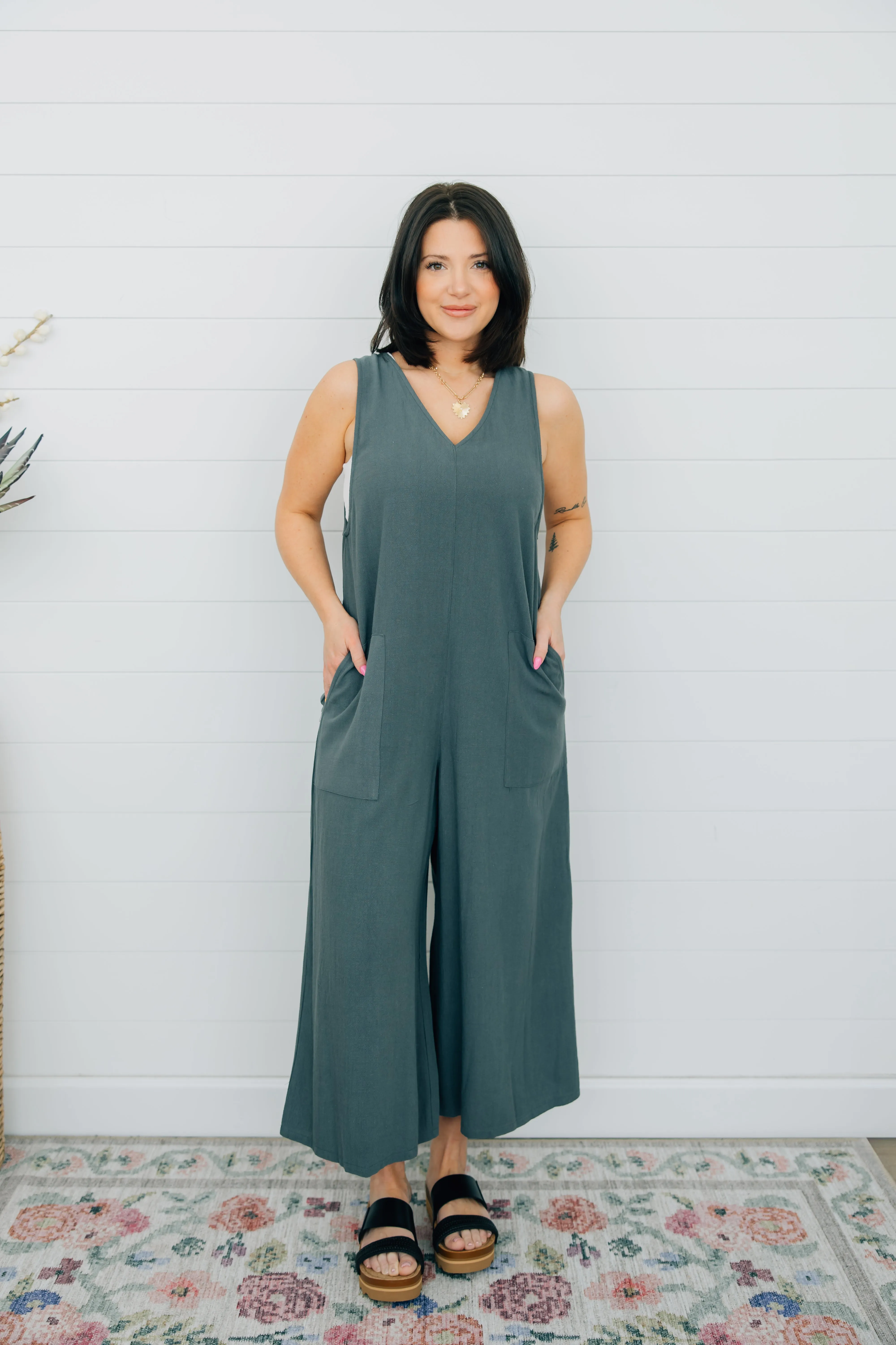Laid Back Jumpsuit Glow Up Spanish Glow
