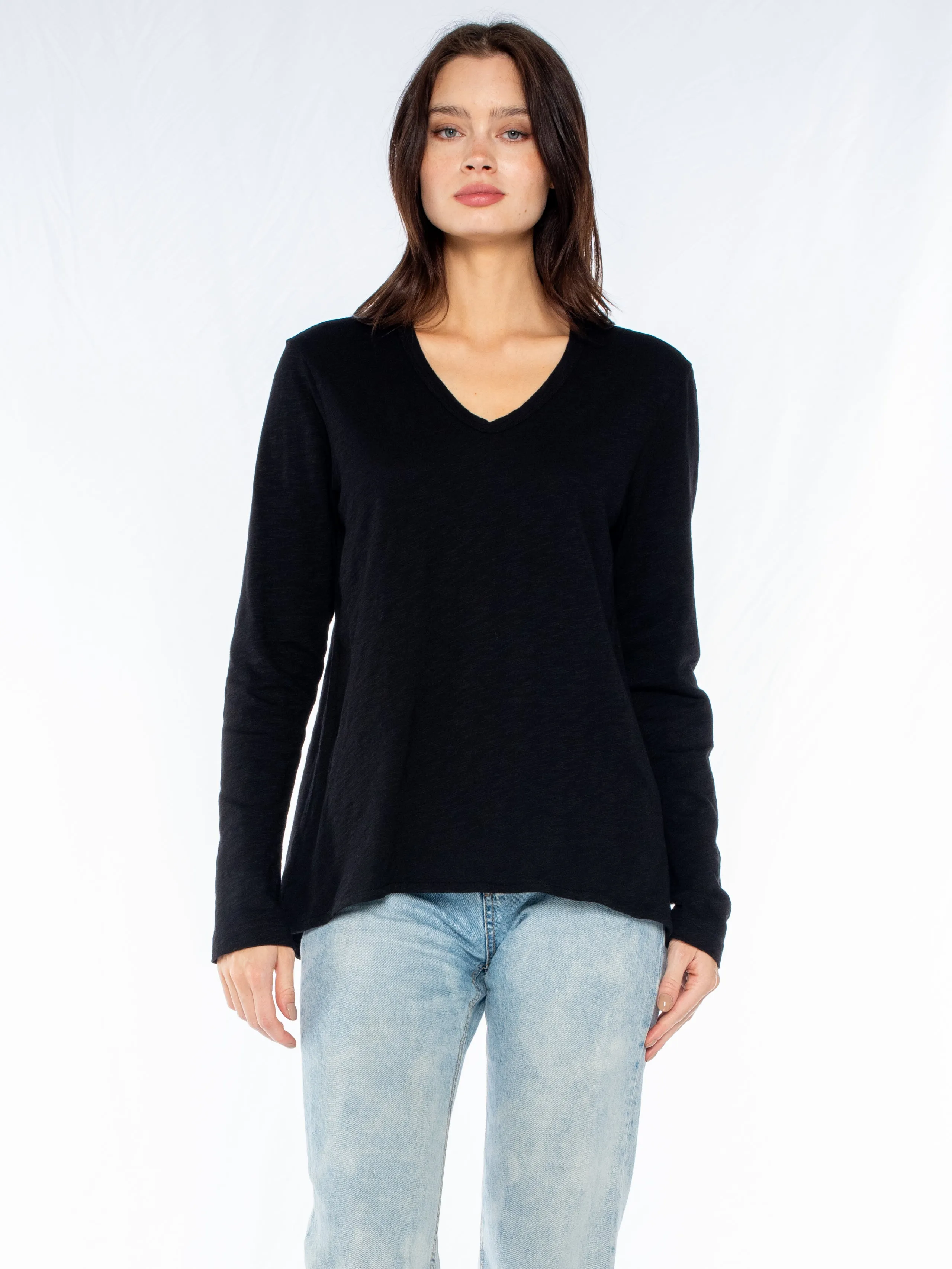 Kid Play ChafeResistant Seams Long Sleeve Shrunken Boyfriend Top
