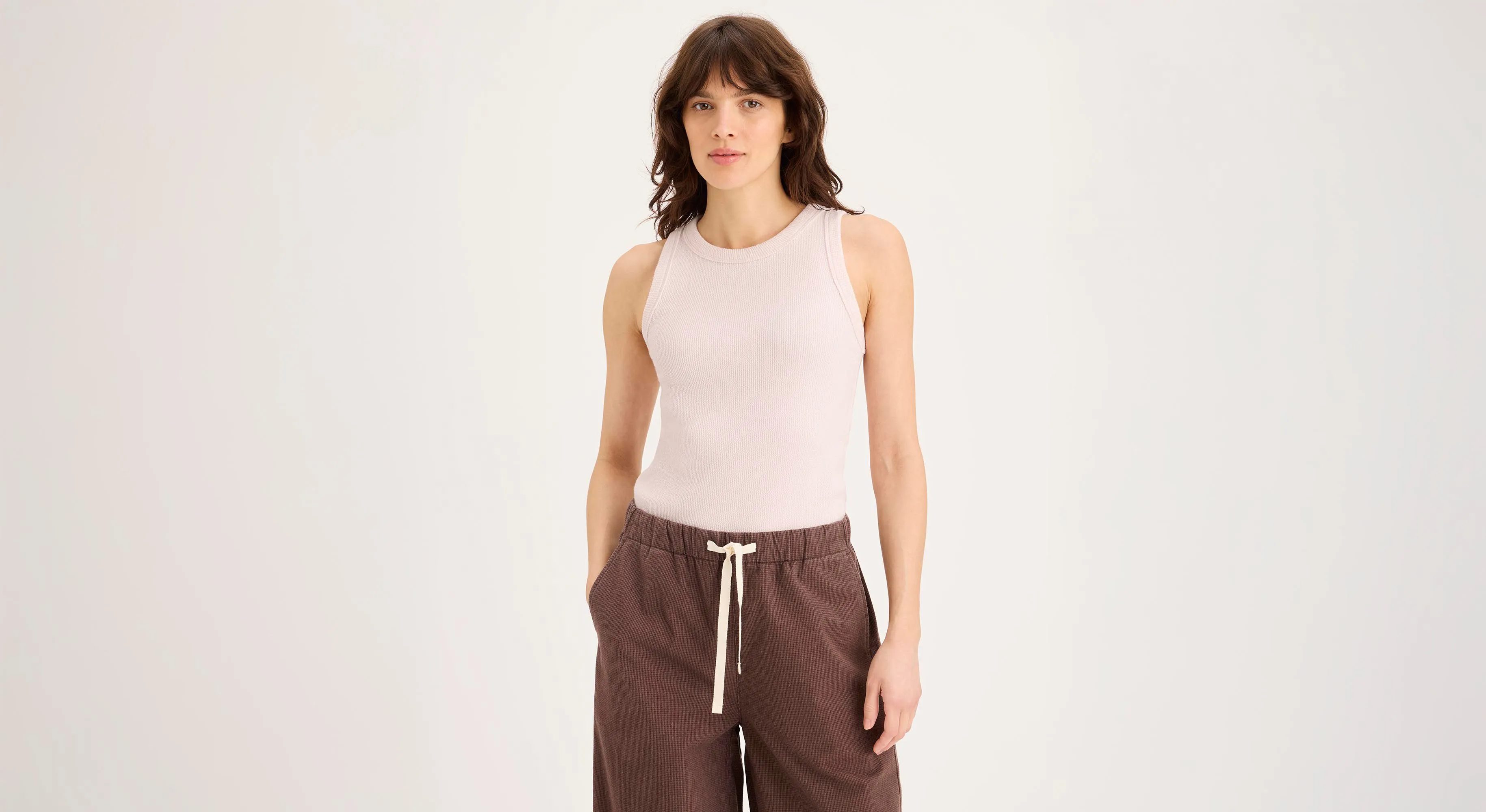Festival Air casual fun Rib Tank, Slim Fit