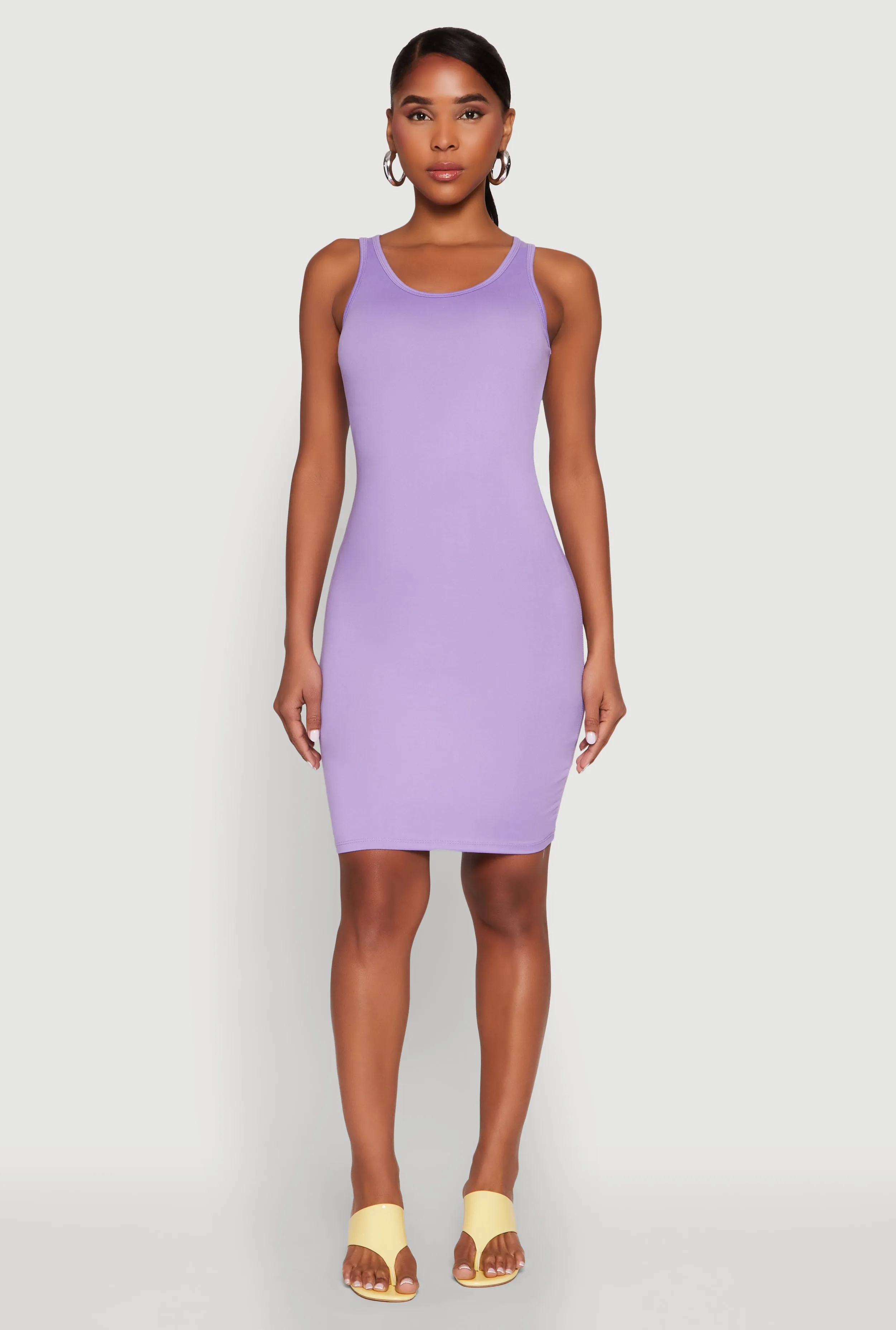 Scoop Neck Tank Dress Modern Fashion