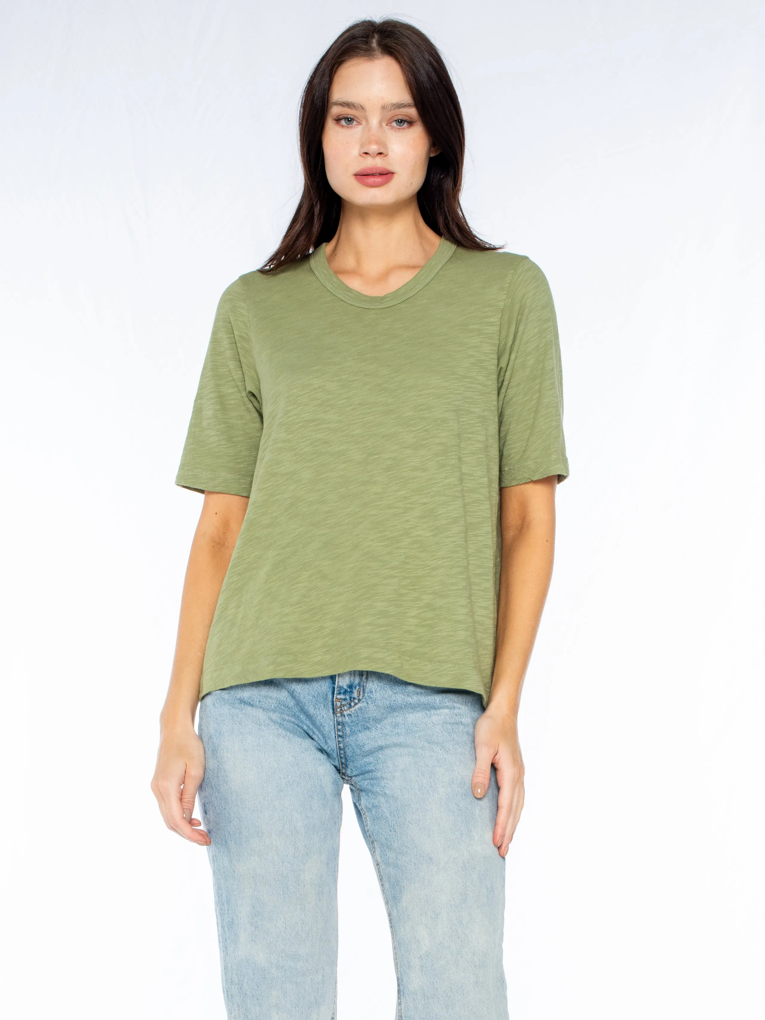 Baby Fit Shrunken Crew Elbow Sleeve Fast Fit