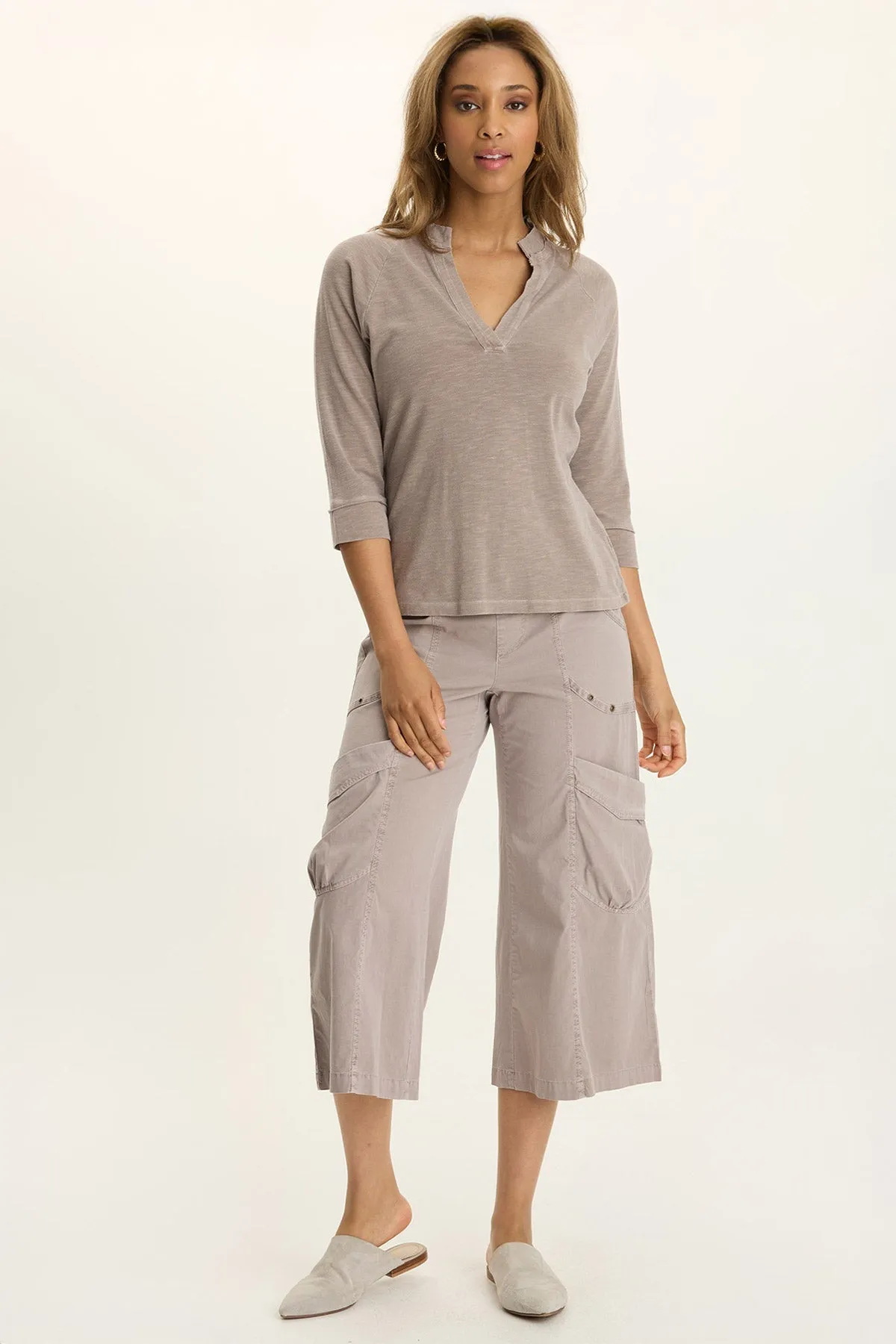 Angelo Stretch Jersey V-Neck Tee NonIrritatingSeams Energy Flow
