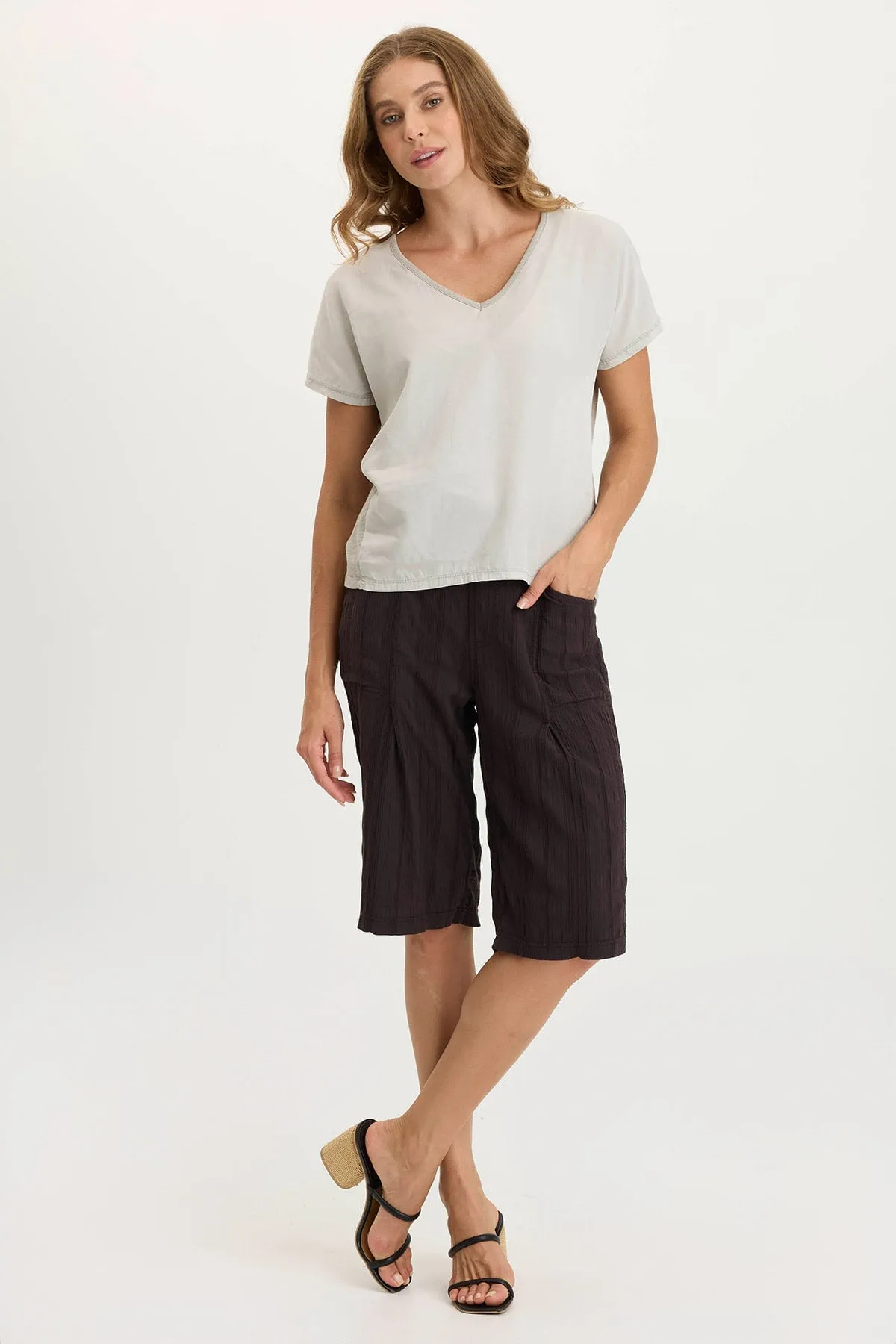 Reflective Safety Accents Sport Glow Osbert Textured Gauze Multi-Pocket Bermuda Short