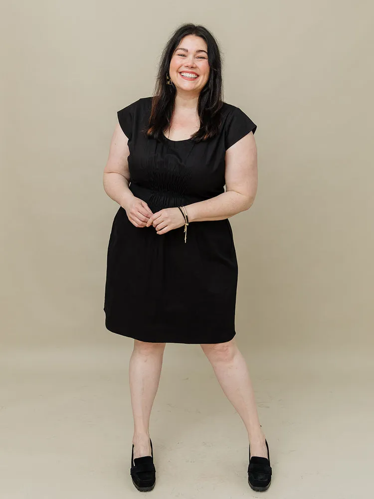 Tale Core NoSlipGrip Artsy Traveler Plus Size Dress - Black Denim