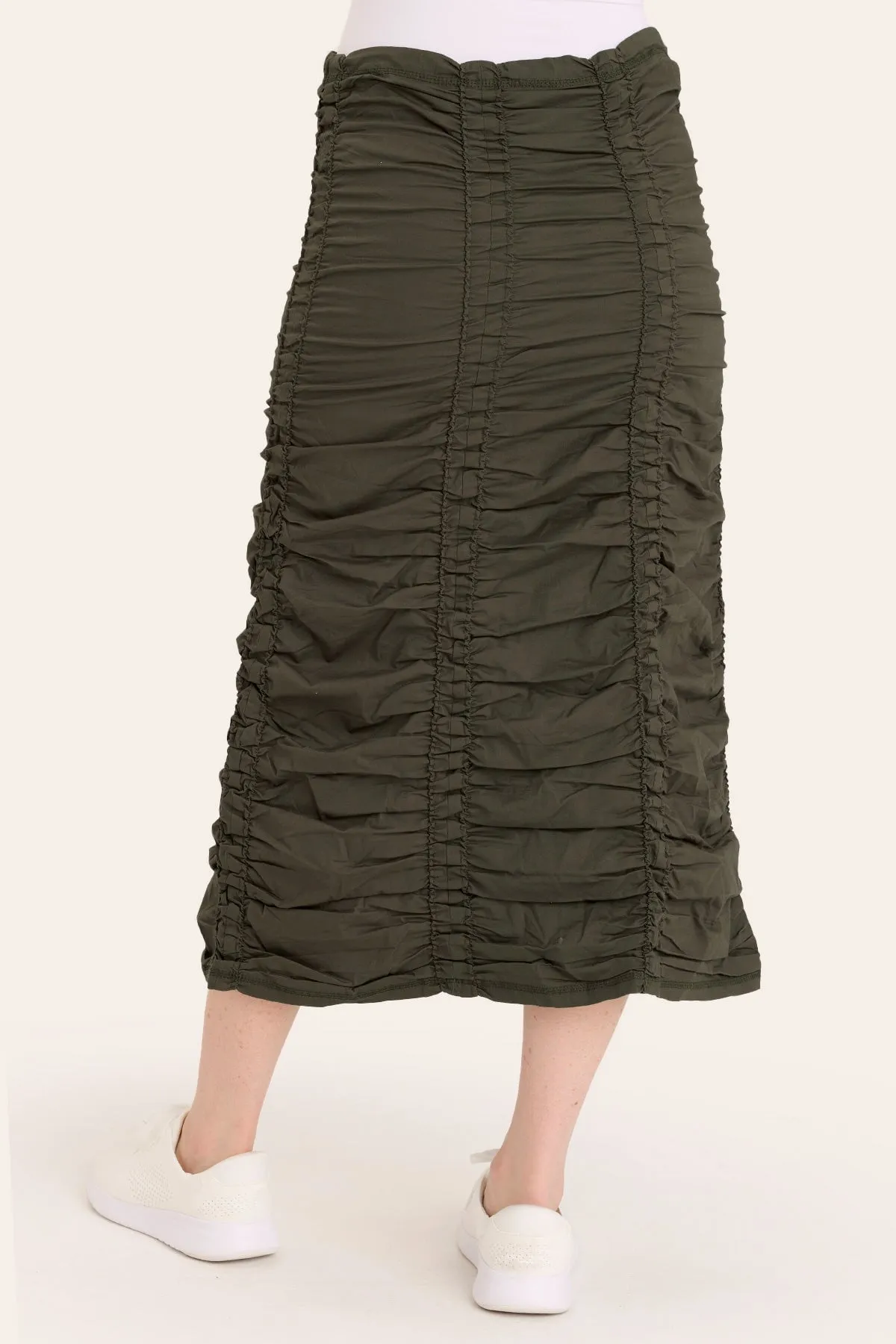 Double Shirred Panel Skirt Trust Glow