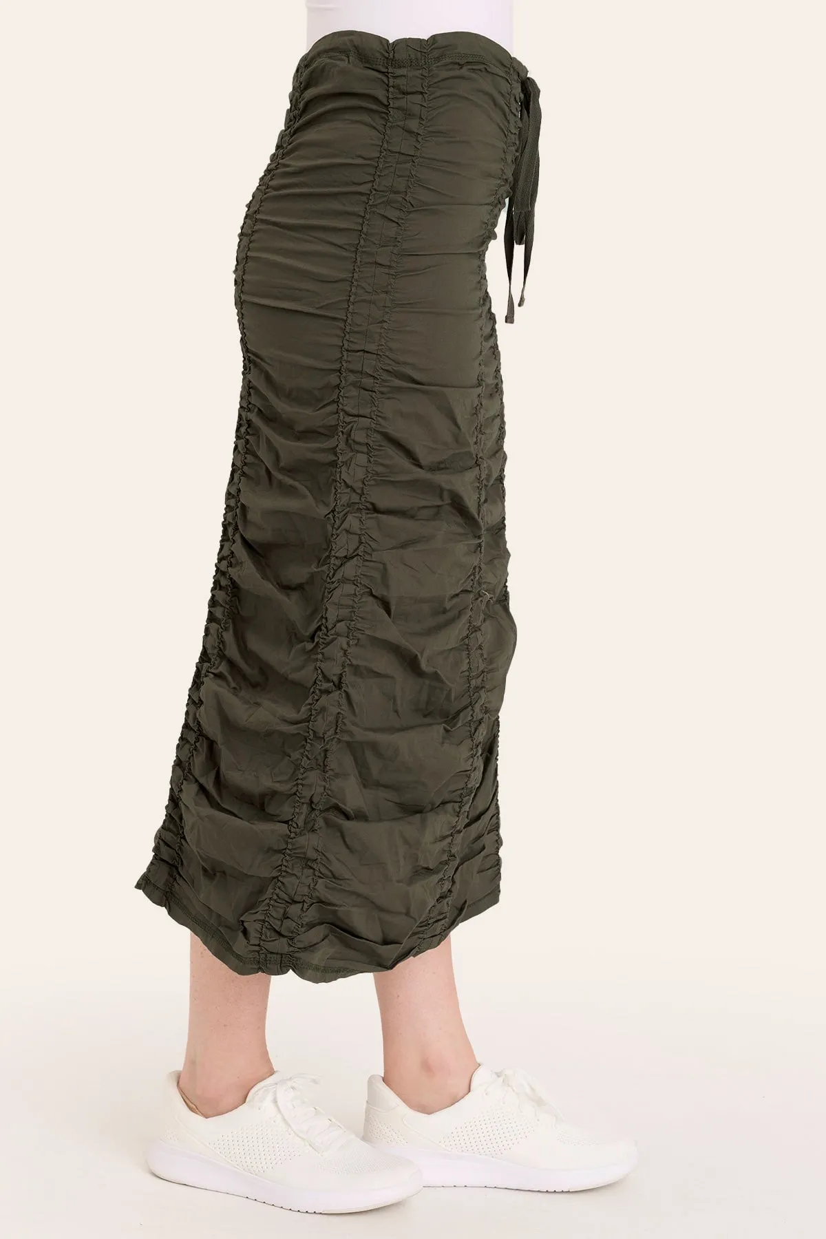 Double Shirred Panel Skirt Ocean Fit Gentle Breeze