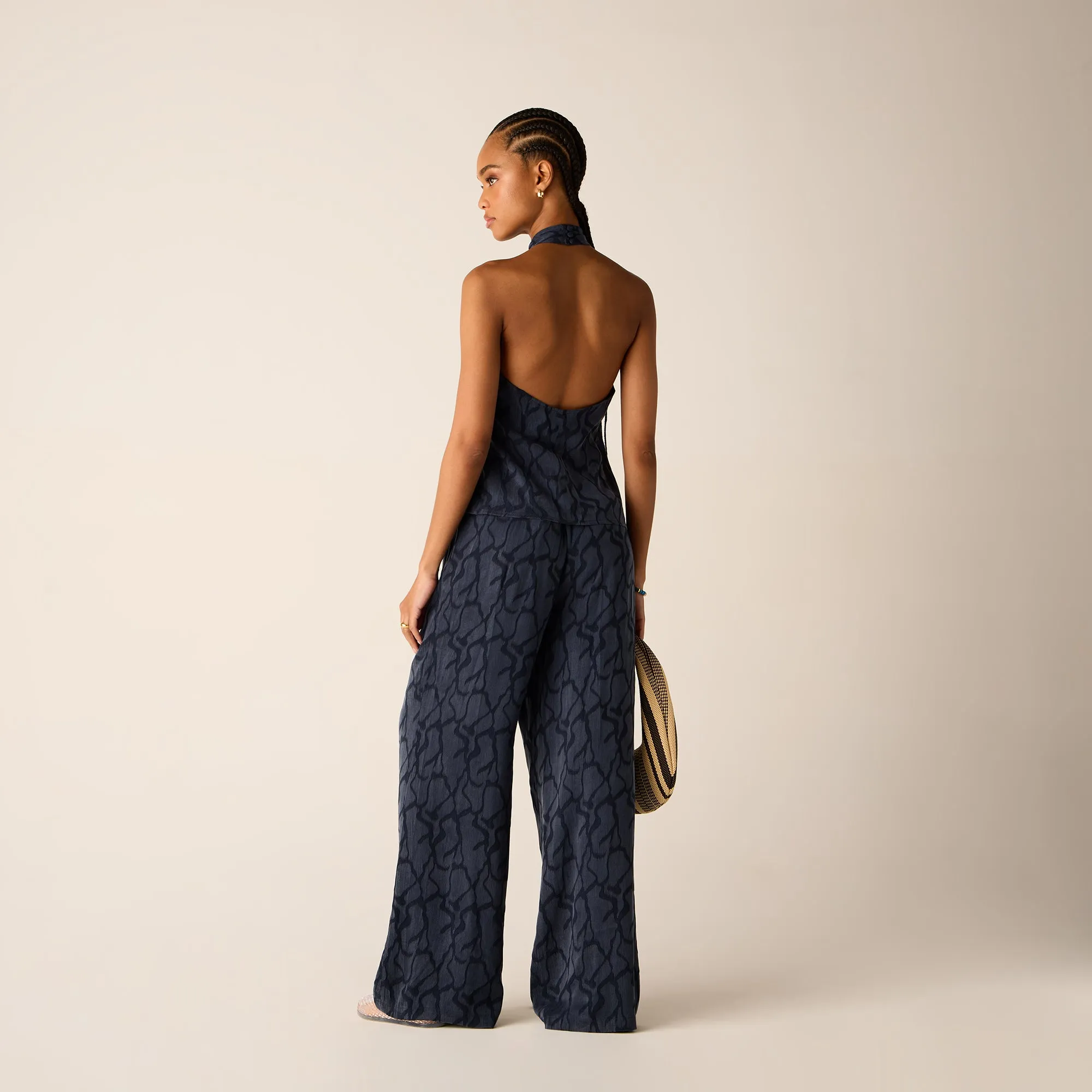 Kith Women Mika Wavy Jacquard Wrap Halter - Nocturnal high - altitude use small - size wheels