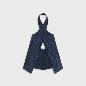 Reliable Quality Kith Women Mika Wavy Jacquard Wrap Halter - Nocturnal