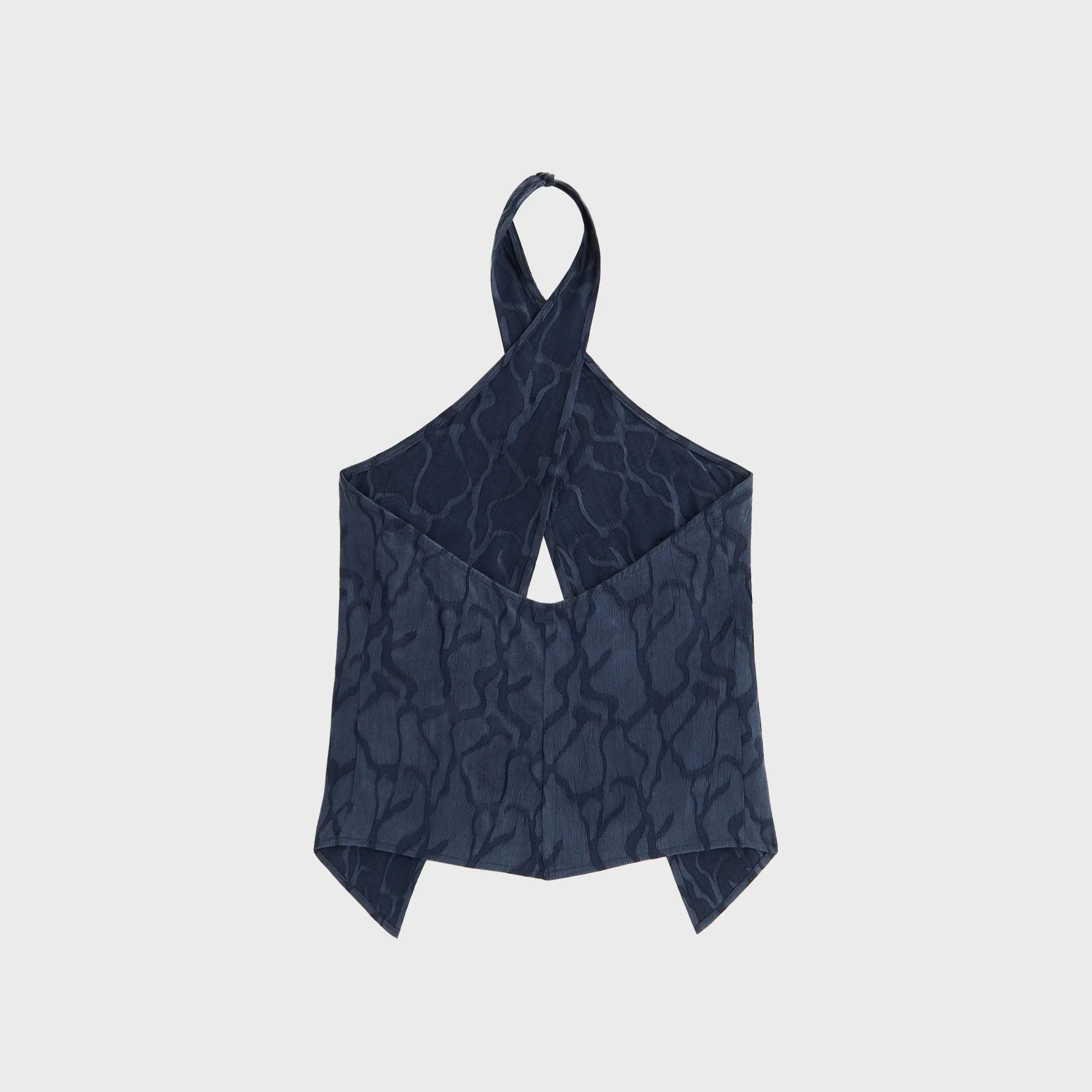 Kith Women Mika Wavy Jacquard Wrap Halter - Nocturnal Corrosion resistant High Edge Durability