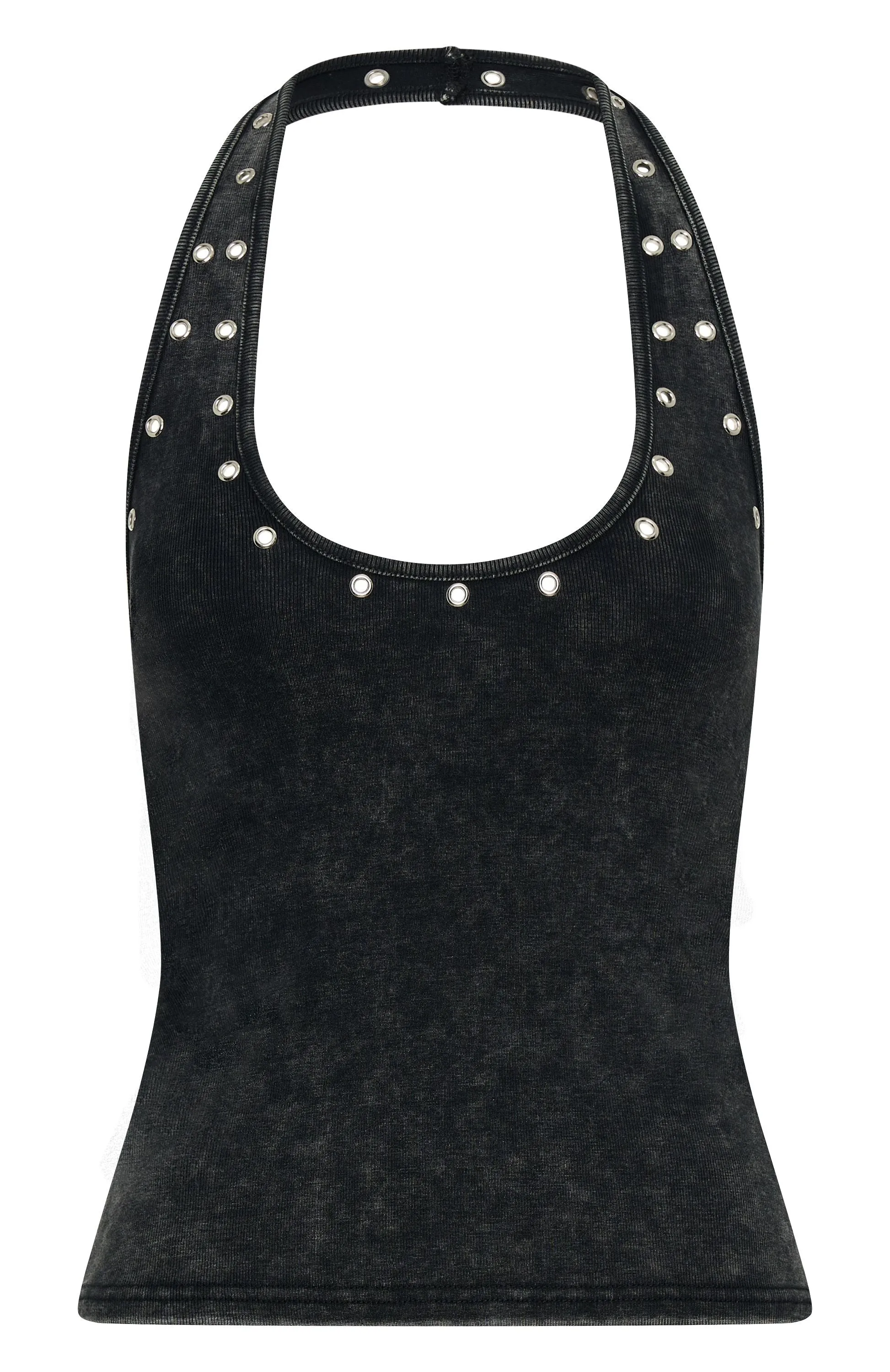easy to transport unloading Lost Souls Halter Top Washed Black