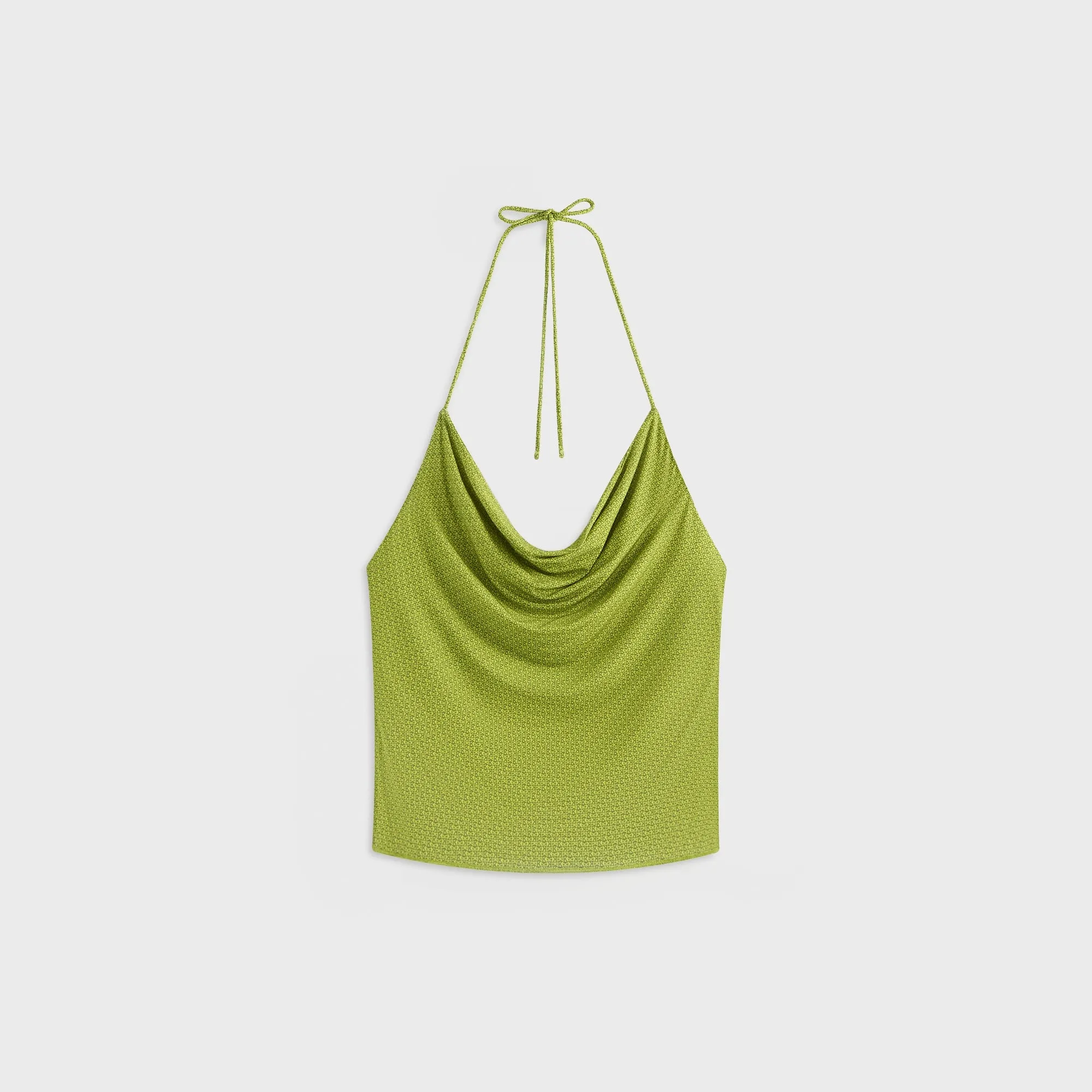 Layered Ventilation mass production Kith Women Sori Micro Monogram Halter - Pistachio