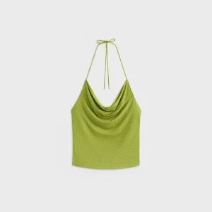 Layered Ventilation mass production Kith Women Sori Micro Monogram Halter - Pistachio