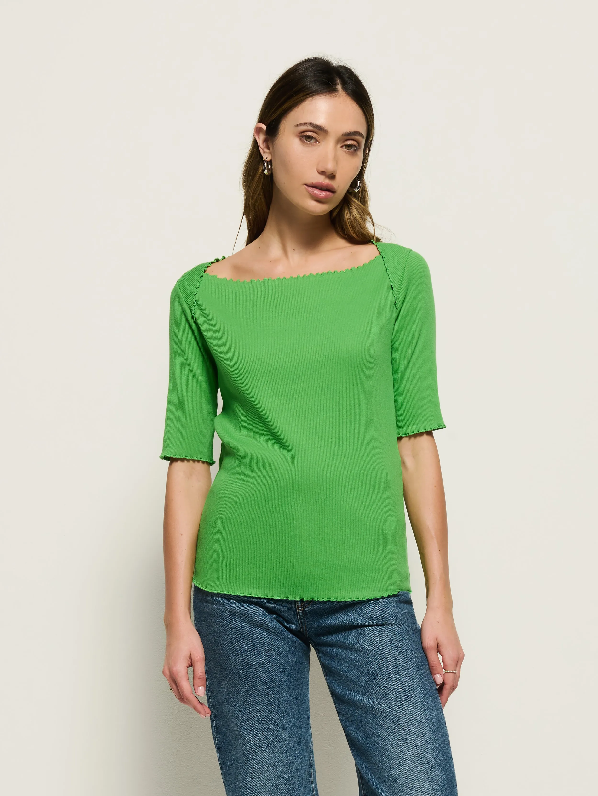 Julee Boatneck Tee Travel Light Urban Flow