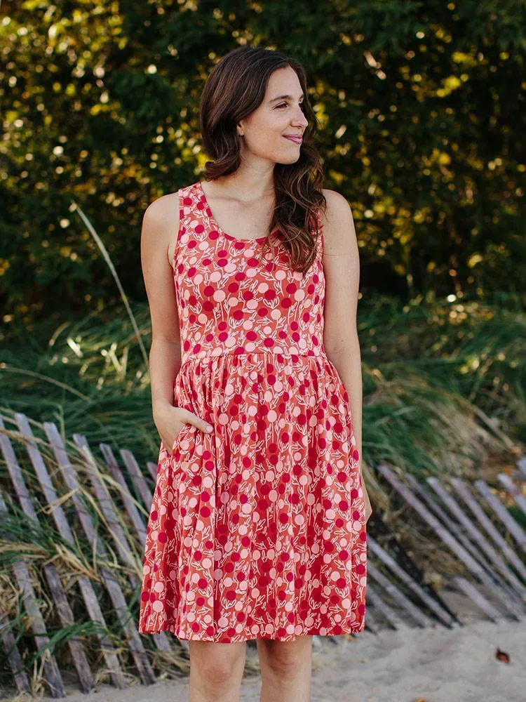Summer Sonnet Dress - Peach Classic Glow SustainableYarnBlend