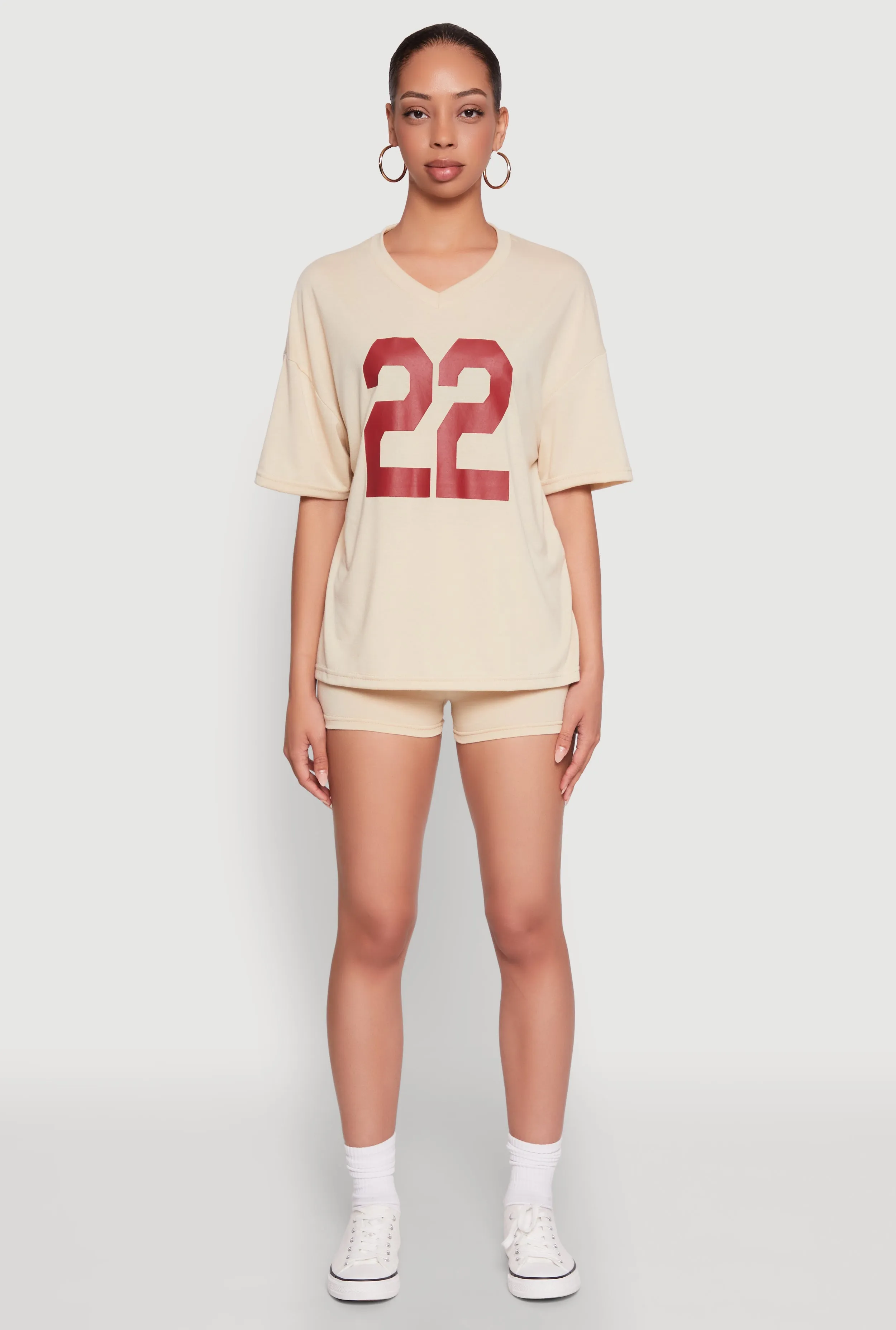 Complementary Colors 22 V Neck Football T Shirt