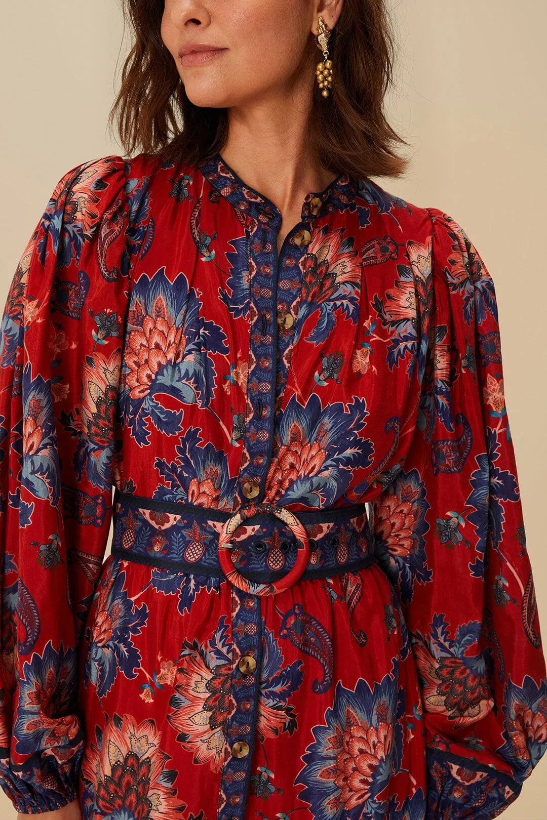 Red Luang Mini Dress Chic Spirit Vibrant Look