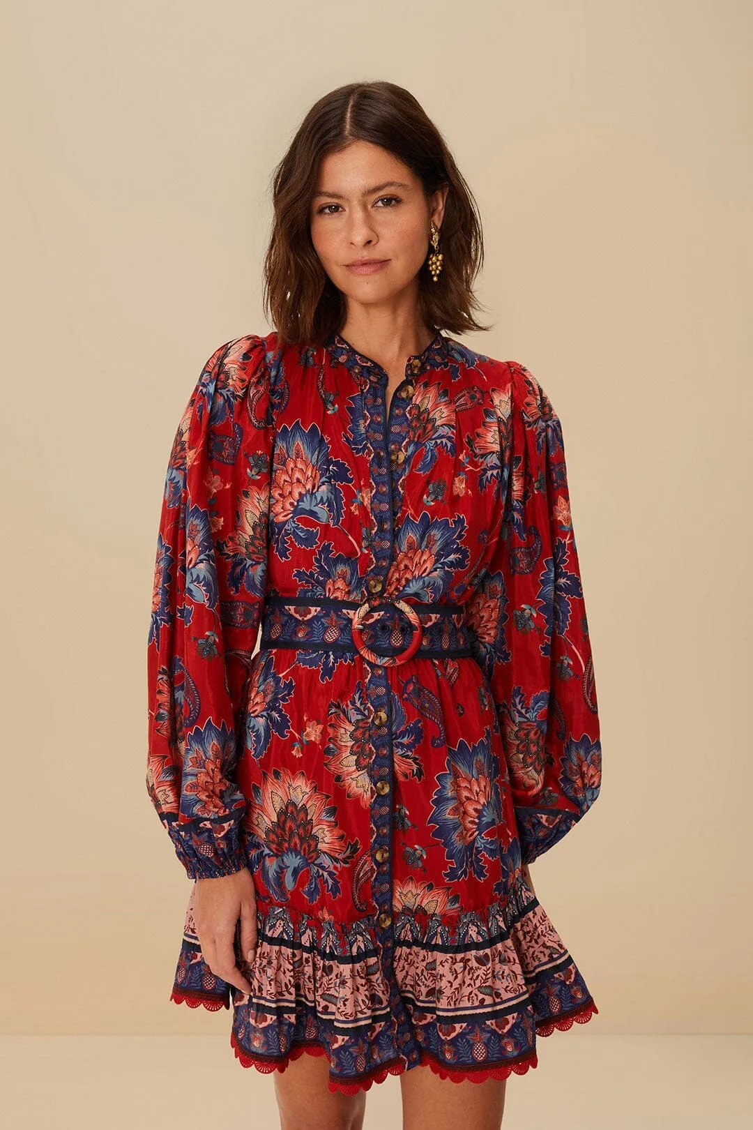 Red Luang Mini Dress Fun Warm