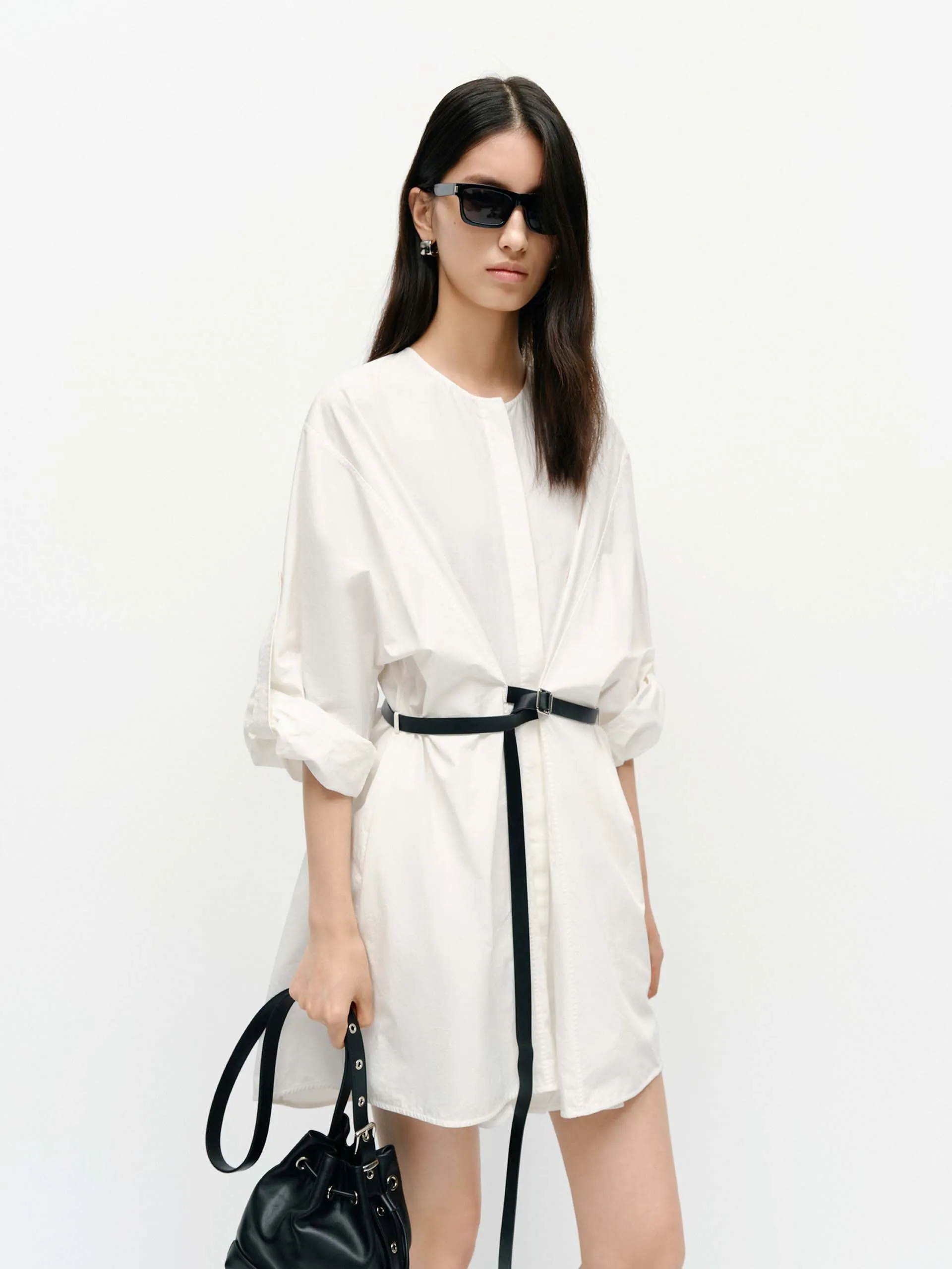 Dressy Cool Round Neck Cotton Dress