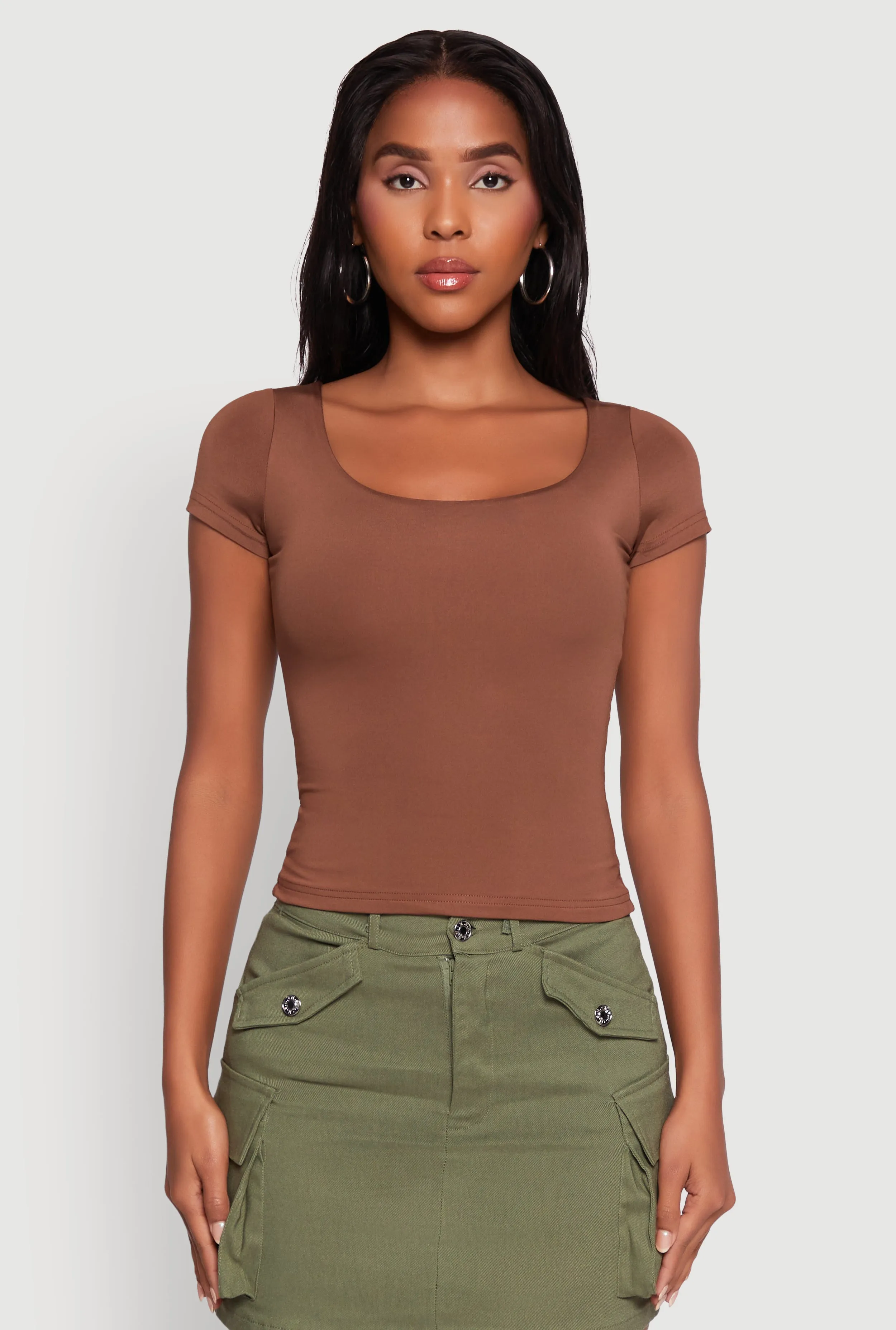 Fashionable Piece Daisy Classic Fit Scoop Neck Short Sleeve T-Shirt