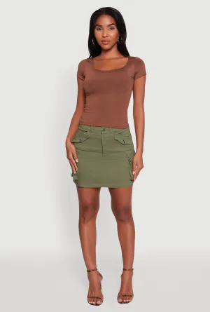 Daisy Classic Fit Scoop Neck Short Sleeve T-Shirt Comfortable Wear Fresh Trend