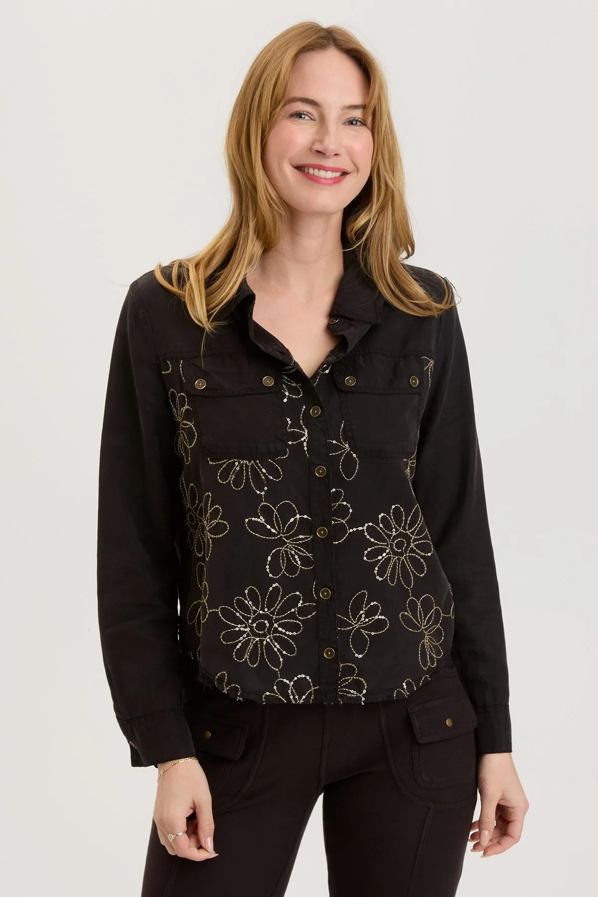 AntiPilling Surface Paisley Shacket