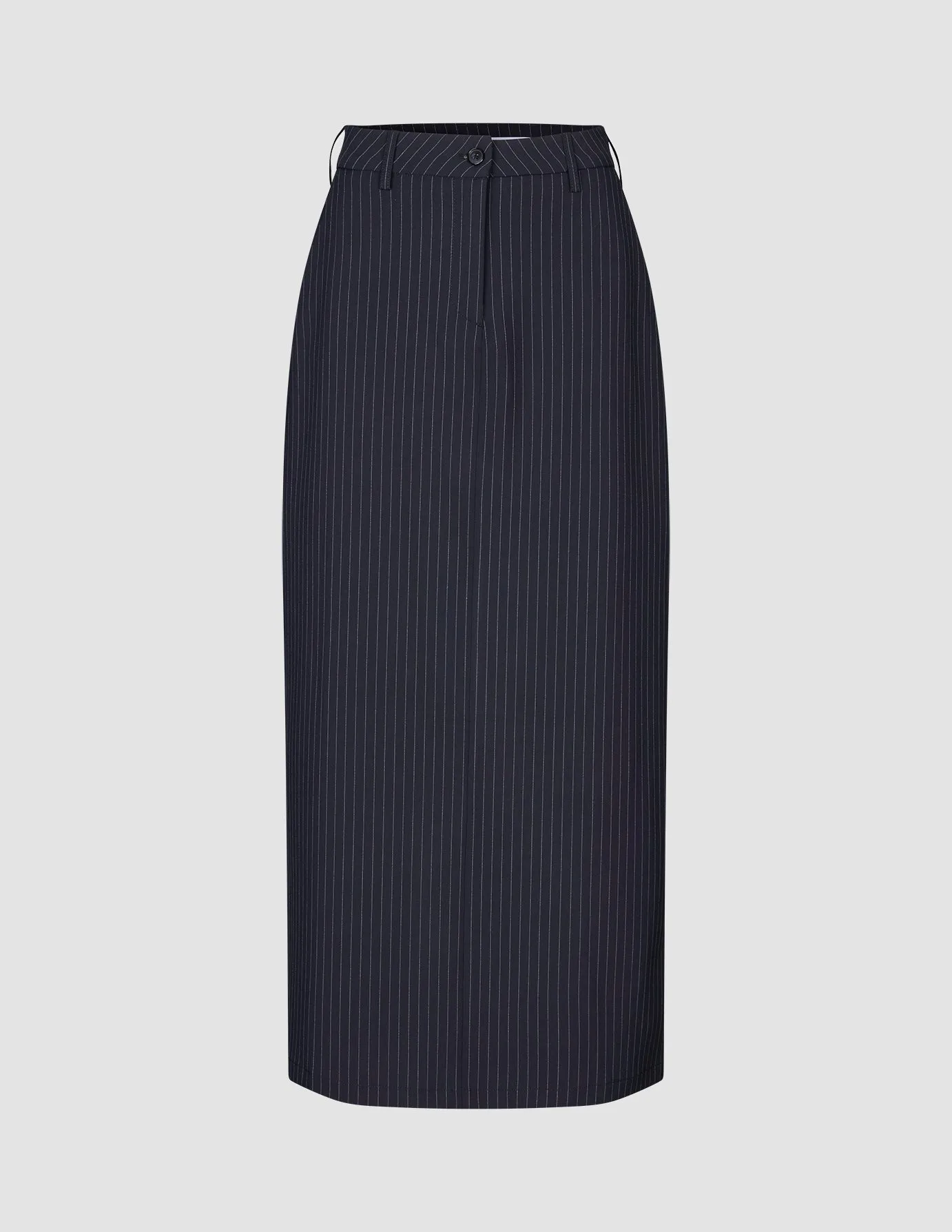 Lightwear Look Essential Maxi Skirt Navy Pinstripe