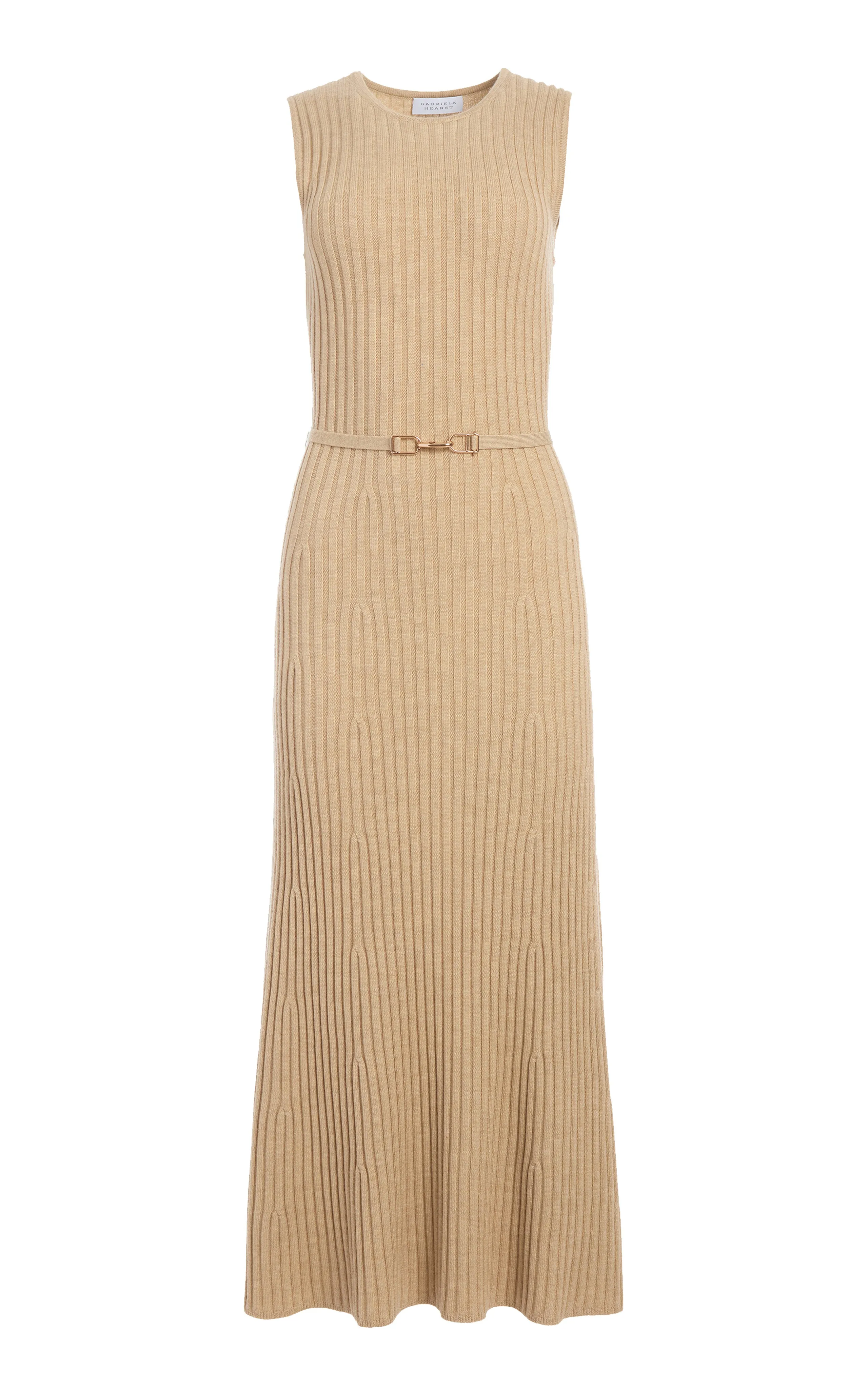 Meier Knit Dress in Hay Merino Wool Cashmere ThermalRegulating Fabric ReinforcedKnees