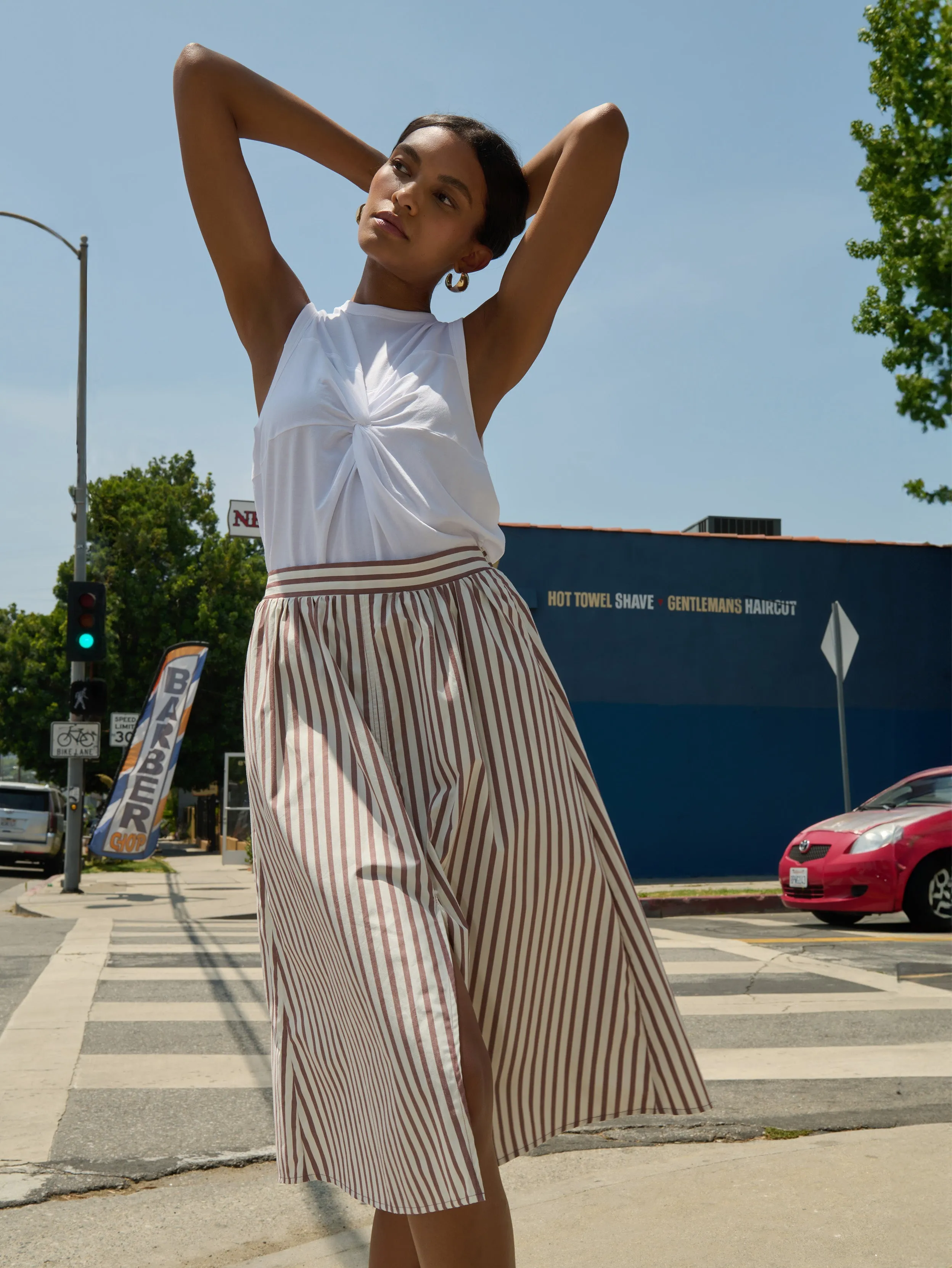 Soft Aesthetic Tatiana Midi Skirt