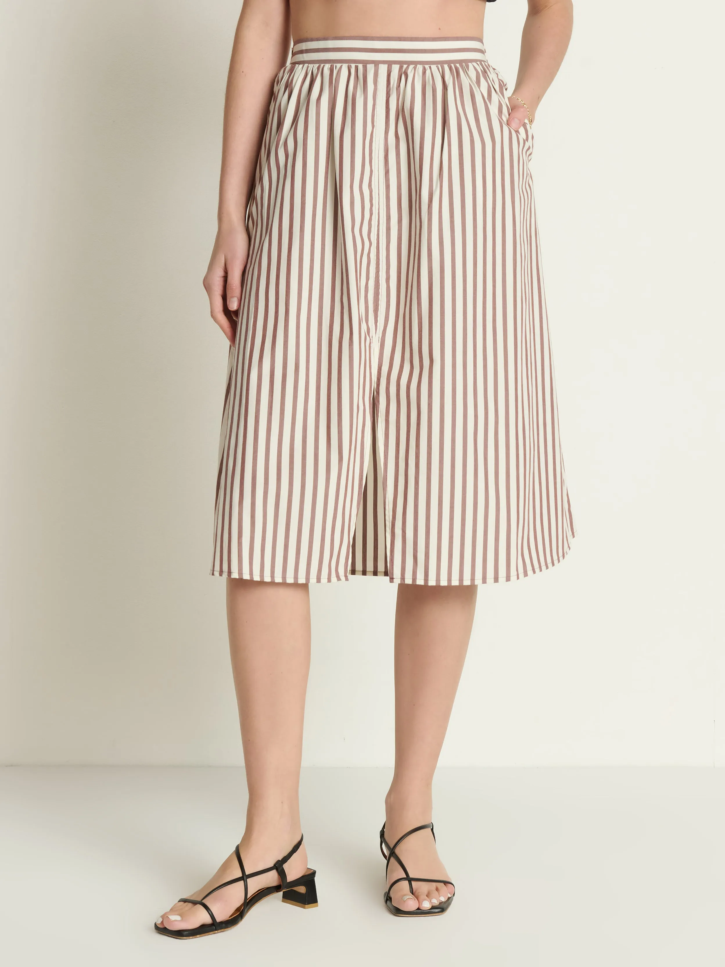 Outfit Display Slip Resistant Waistband Tatiana Midi Skirt