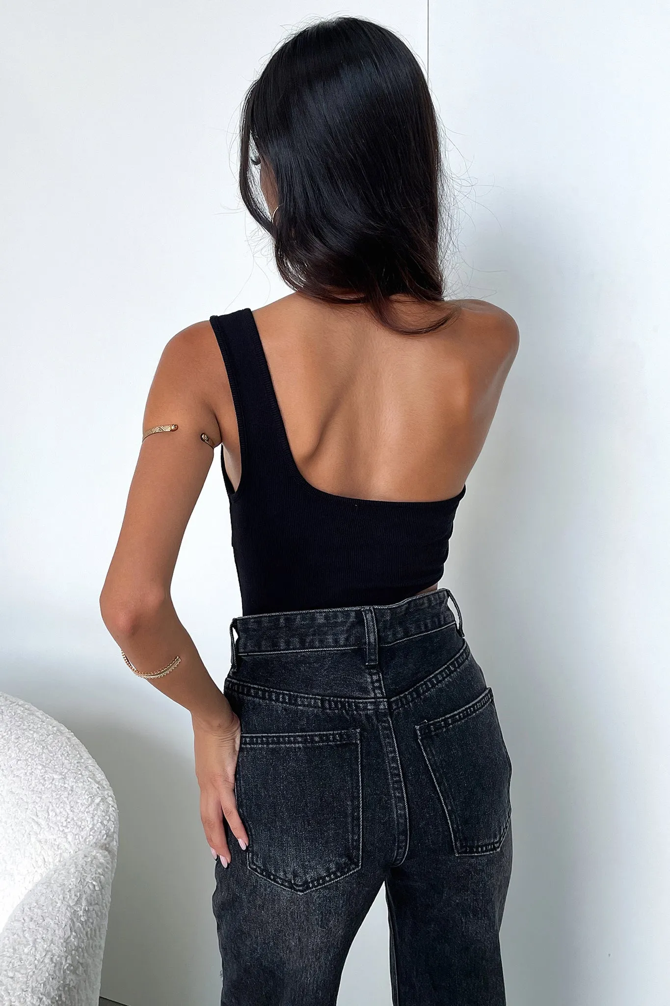 Casual Adult Foxy Bodysuit - Black