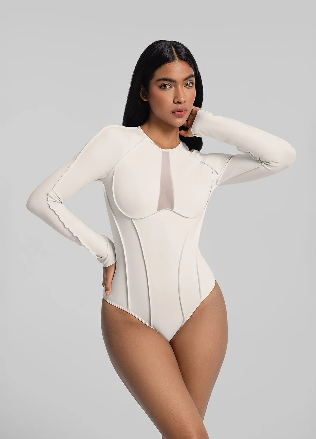 Active Kids V-Panel Mesh Bodysuit