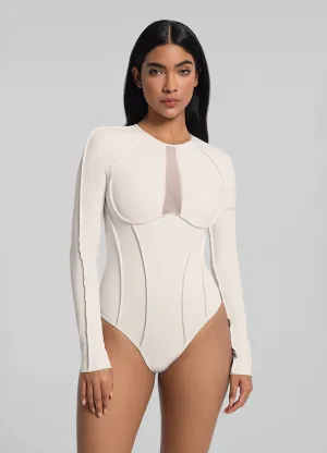 V-Panel Mesh Bodysuit Smart Indoor Everyday Fresh