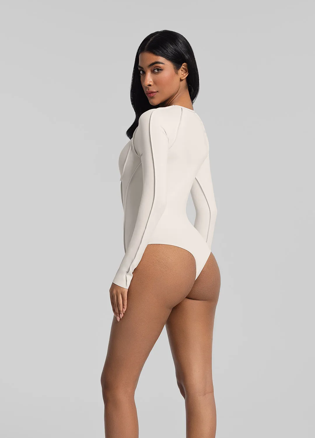 V-Panel Mesh Bodysuit Dance Athlete Breathable Stretch