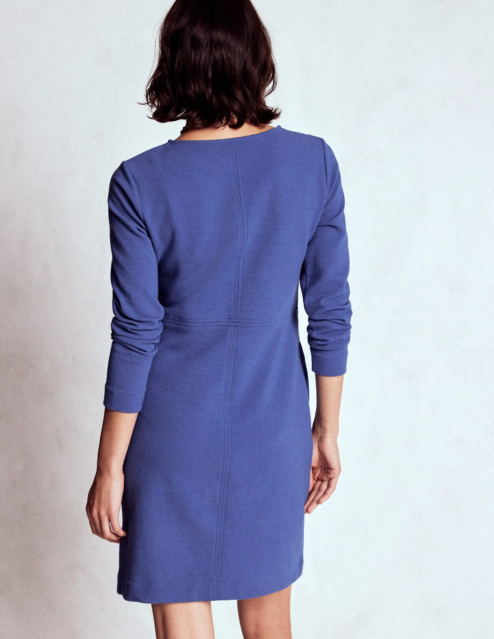 Cornelia Ottoman Dress-Denim Blue Unisex Fit