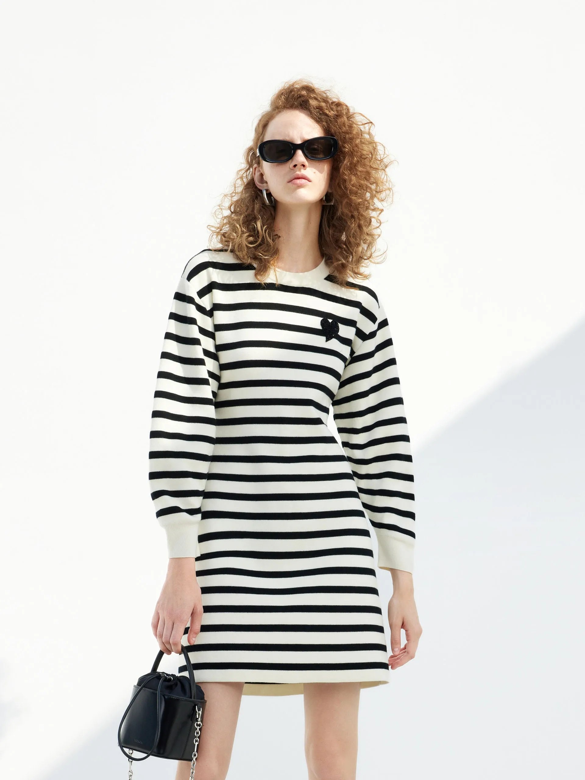 Charming Vibe Striped Round Neck Dress