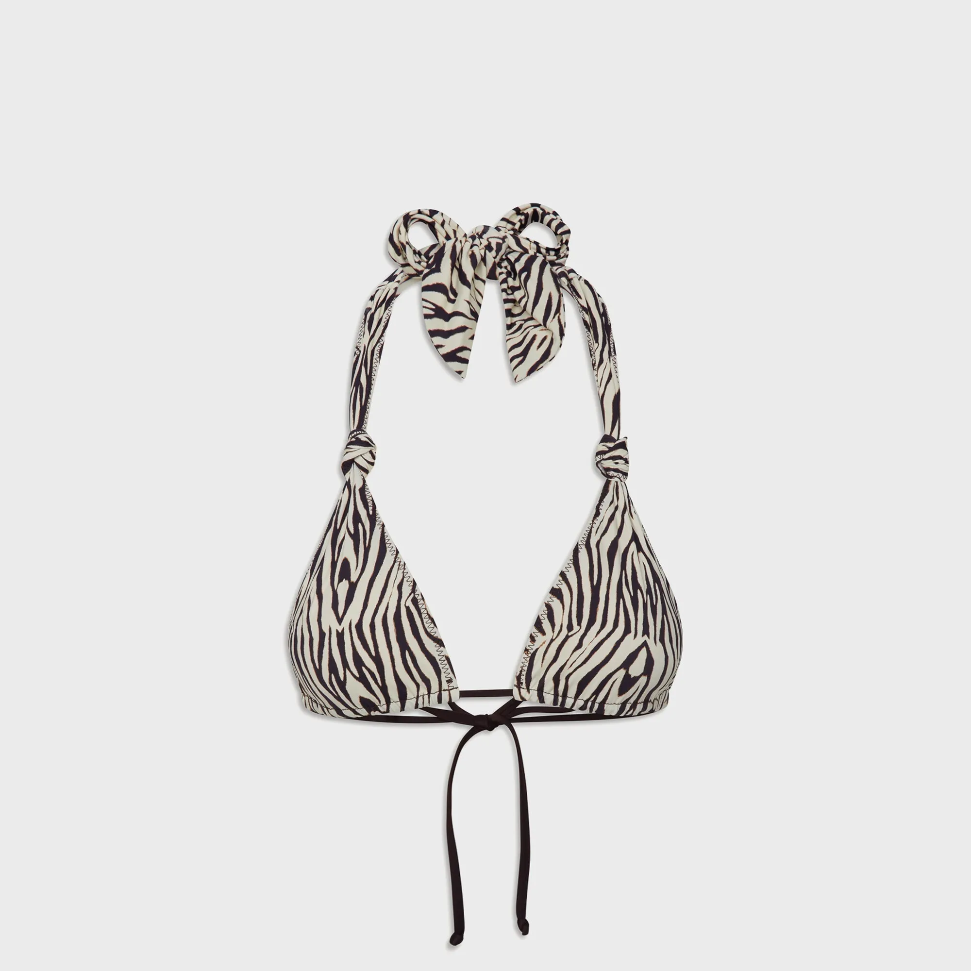 Tummy Control Panel Quick Release Clasps Frankies Bikinis Kealy Top - Zebra Print