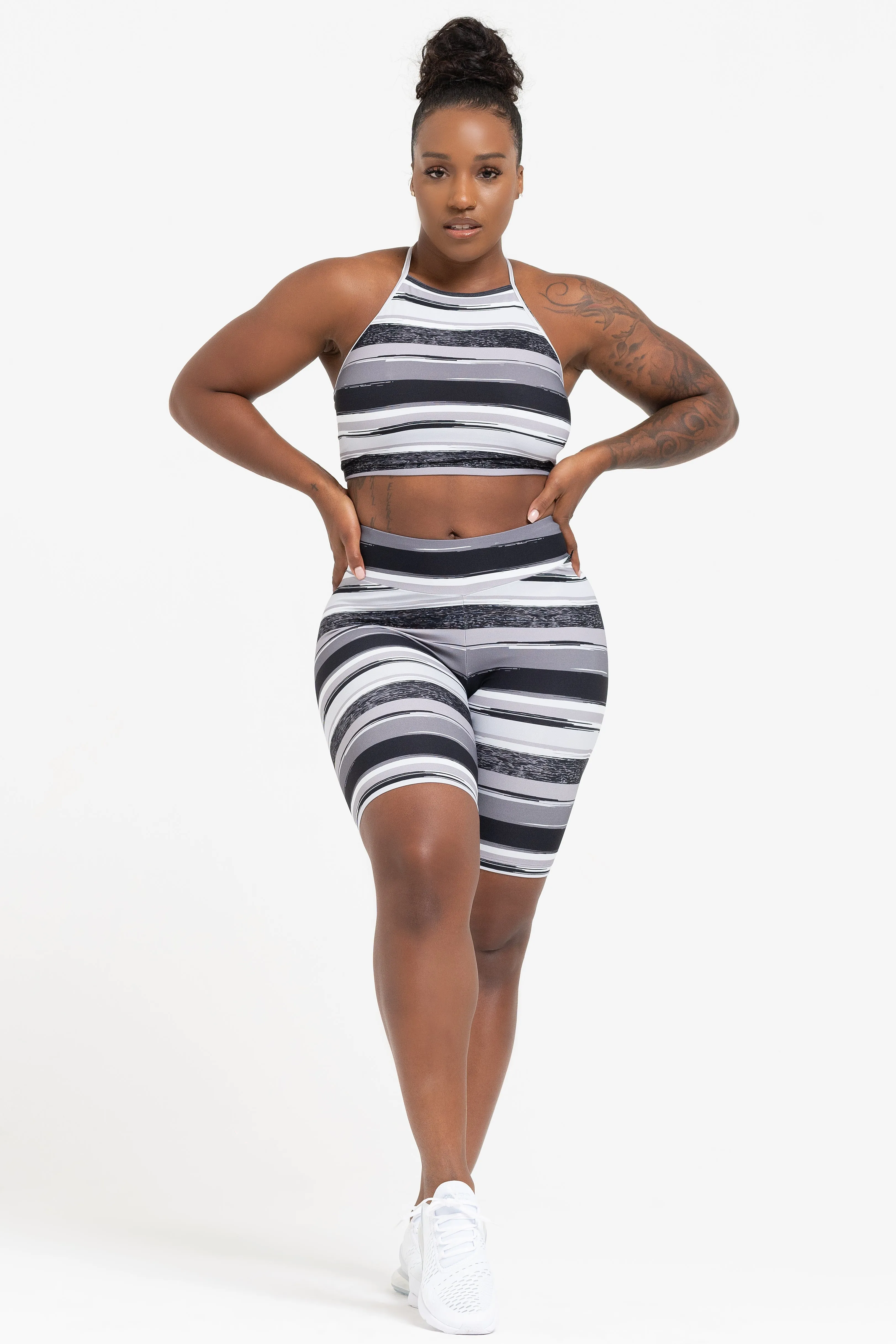 Still Soul Slate Criss Cross Crop Top