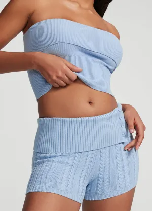 basketball clothing Cable Knit Micro Shorts